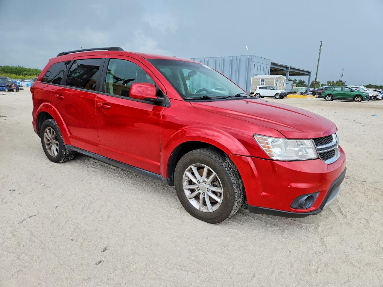 2014 Dodge Journey Sxt Red vin: 3C4PDDBG1ET271583