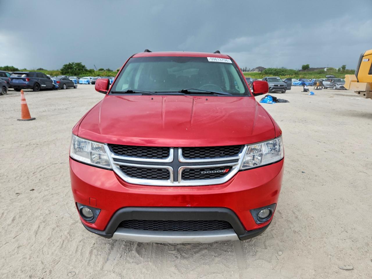 2014 Dodge Journey Sxt Red vin: 3C4PDDBG1ET271583
