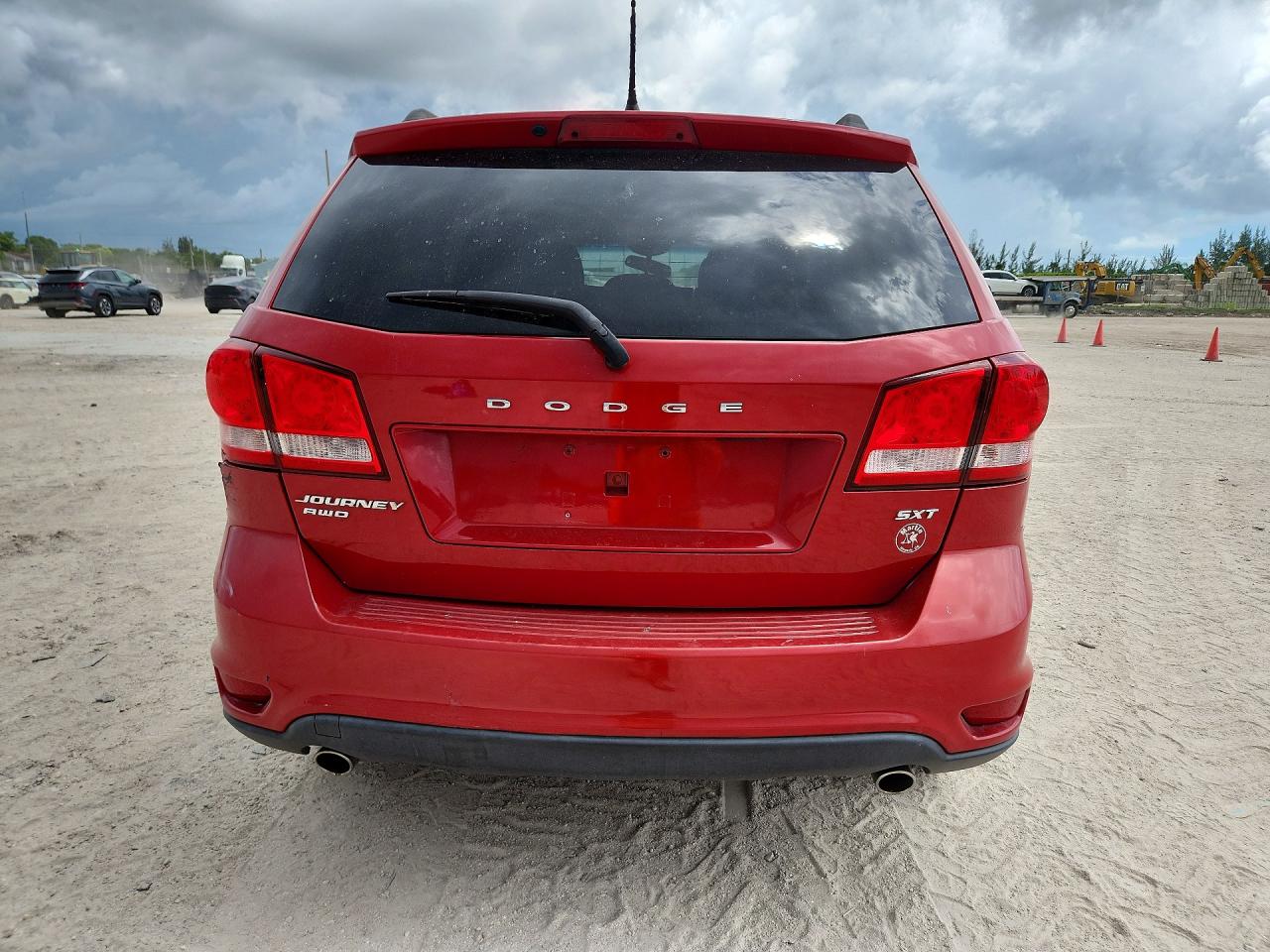 2014 Dodge Journey Sxt Red vin: 3C4PDDBG1ET271583