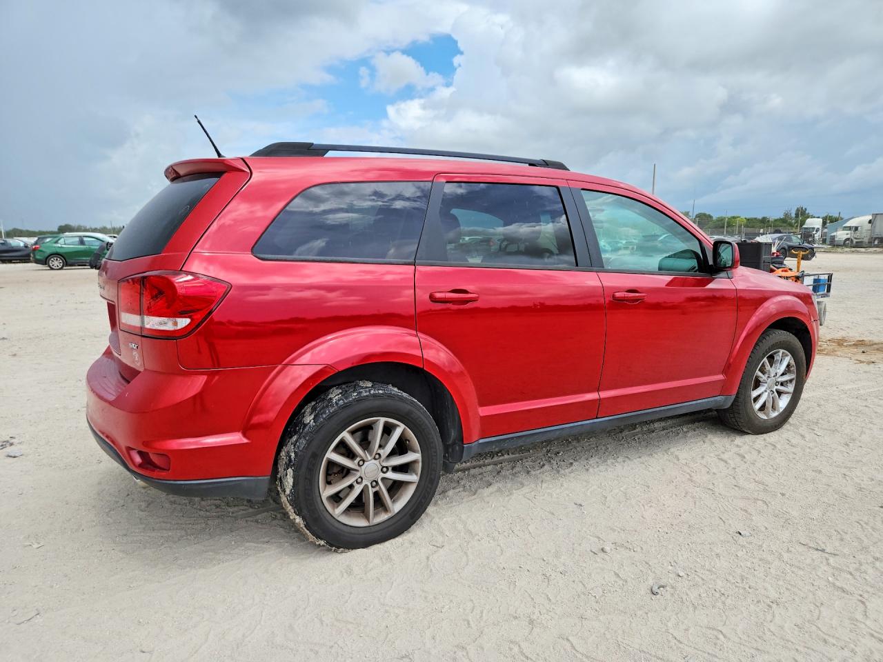 2014 Dodge Journey Sxt Red vin: 3C4PDDBG1ET271583