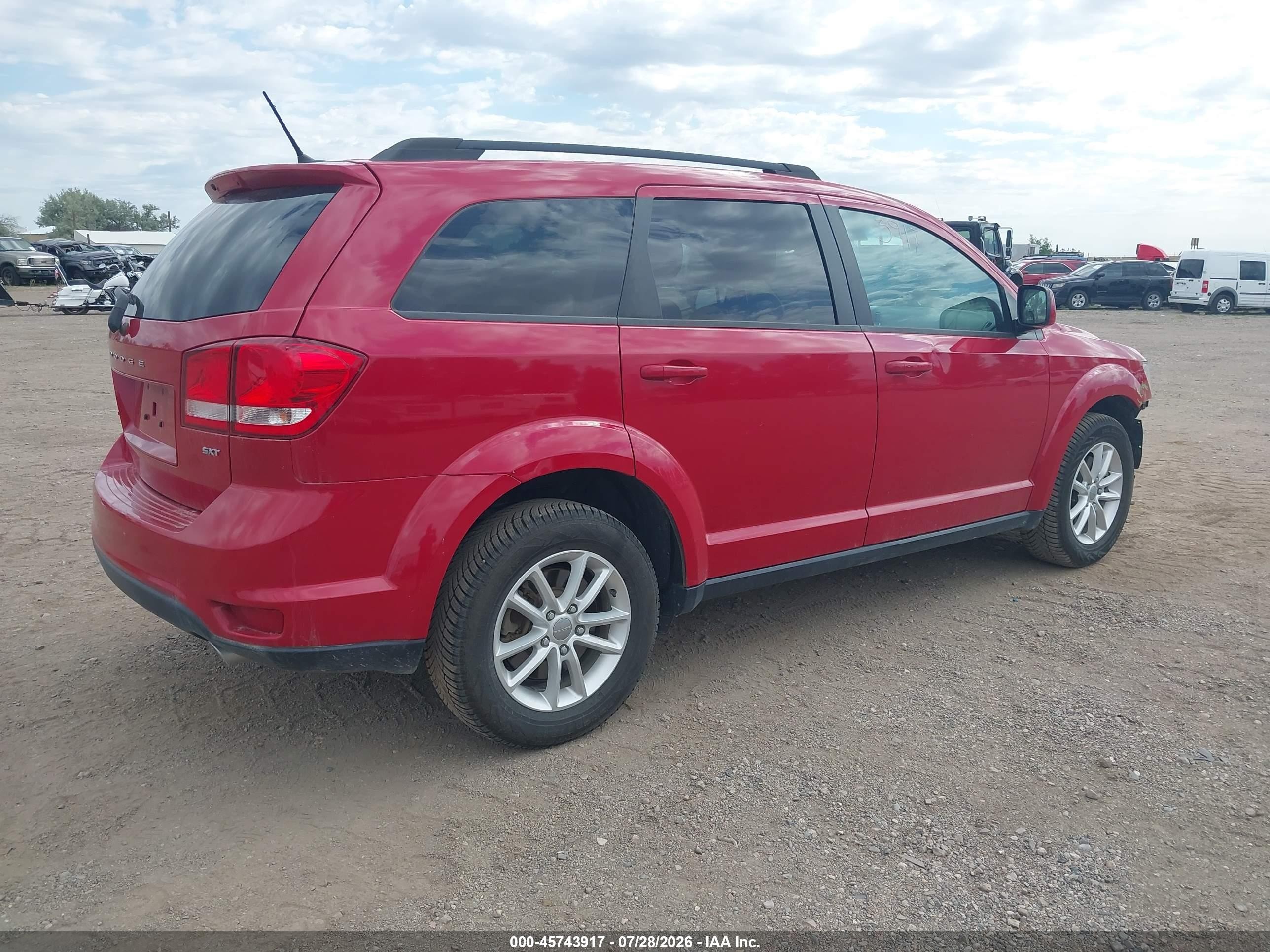 2015 Dodge Journey Sxt Красный vin: 3C4PDDBG1FT532888
