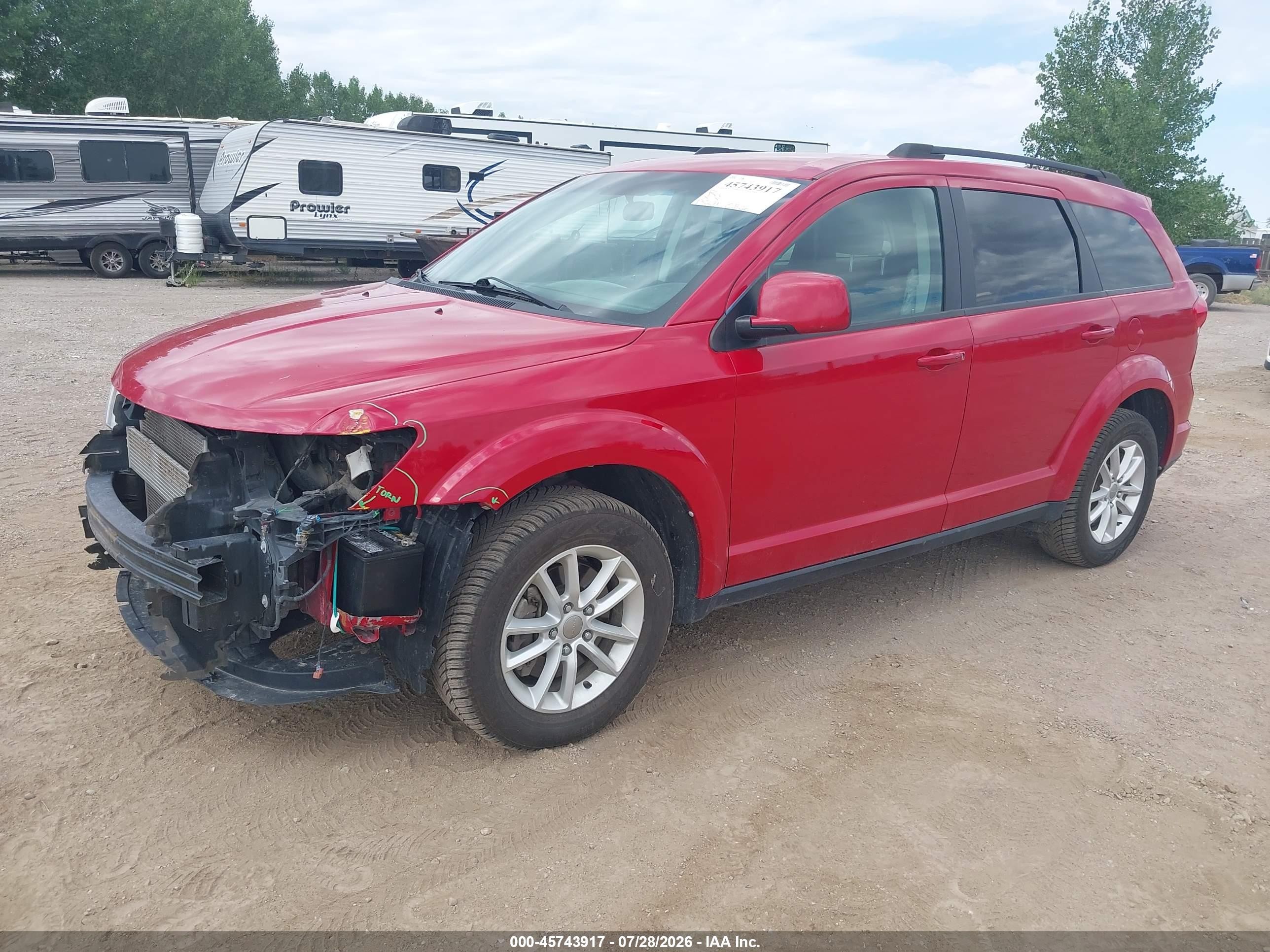 2015 Dodge Journey Sxt Красный vin: 3C4PDDBG1FT532888