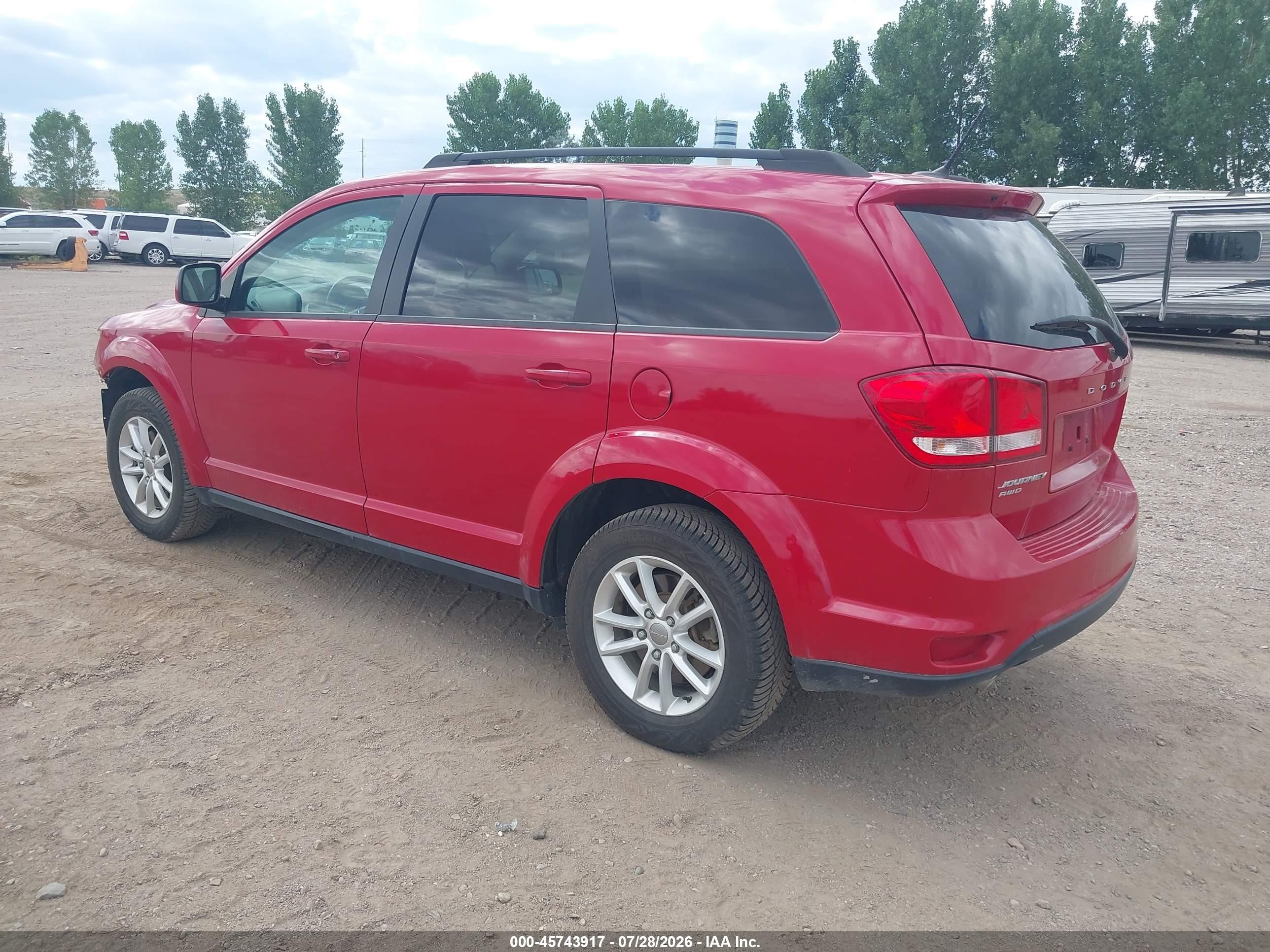 2015 Dodge Journey Sxt Красный vin: 3C4PDDBG1FT532888