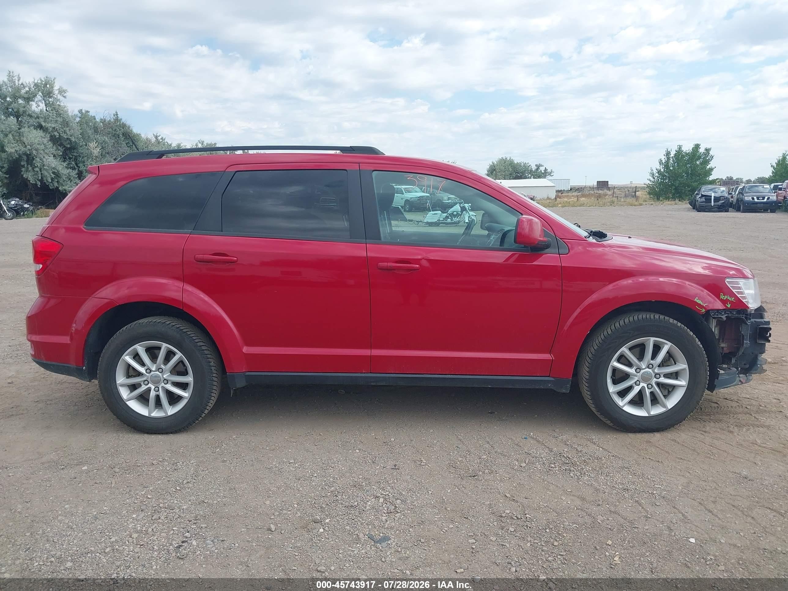 2015 Dodge Journey Sxt Красный vin: 3C4PDDBG1FT532888