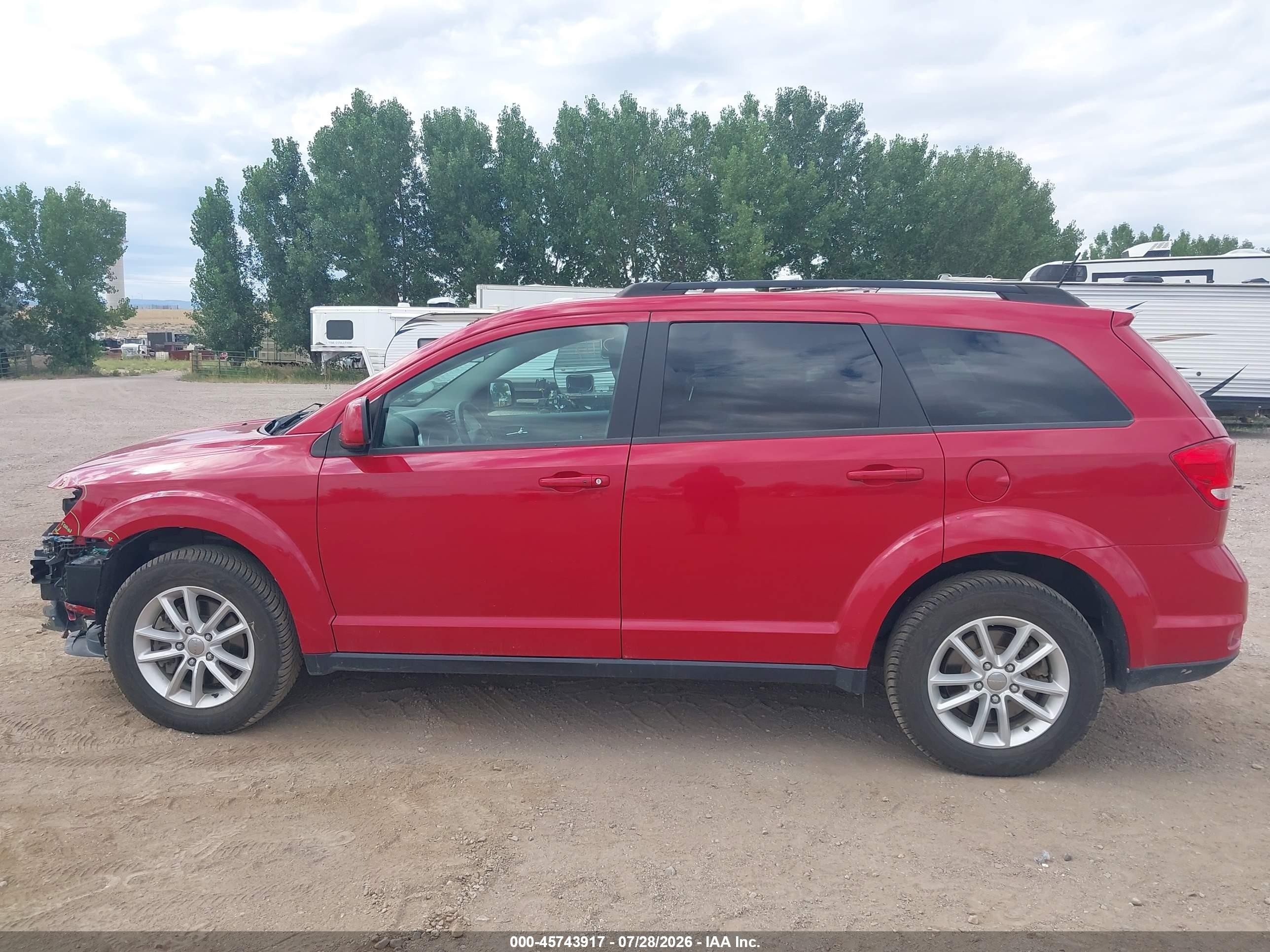2015 Dodge Journey Sxt Красный vin: 3C4PDDBG1FT532888