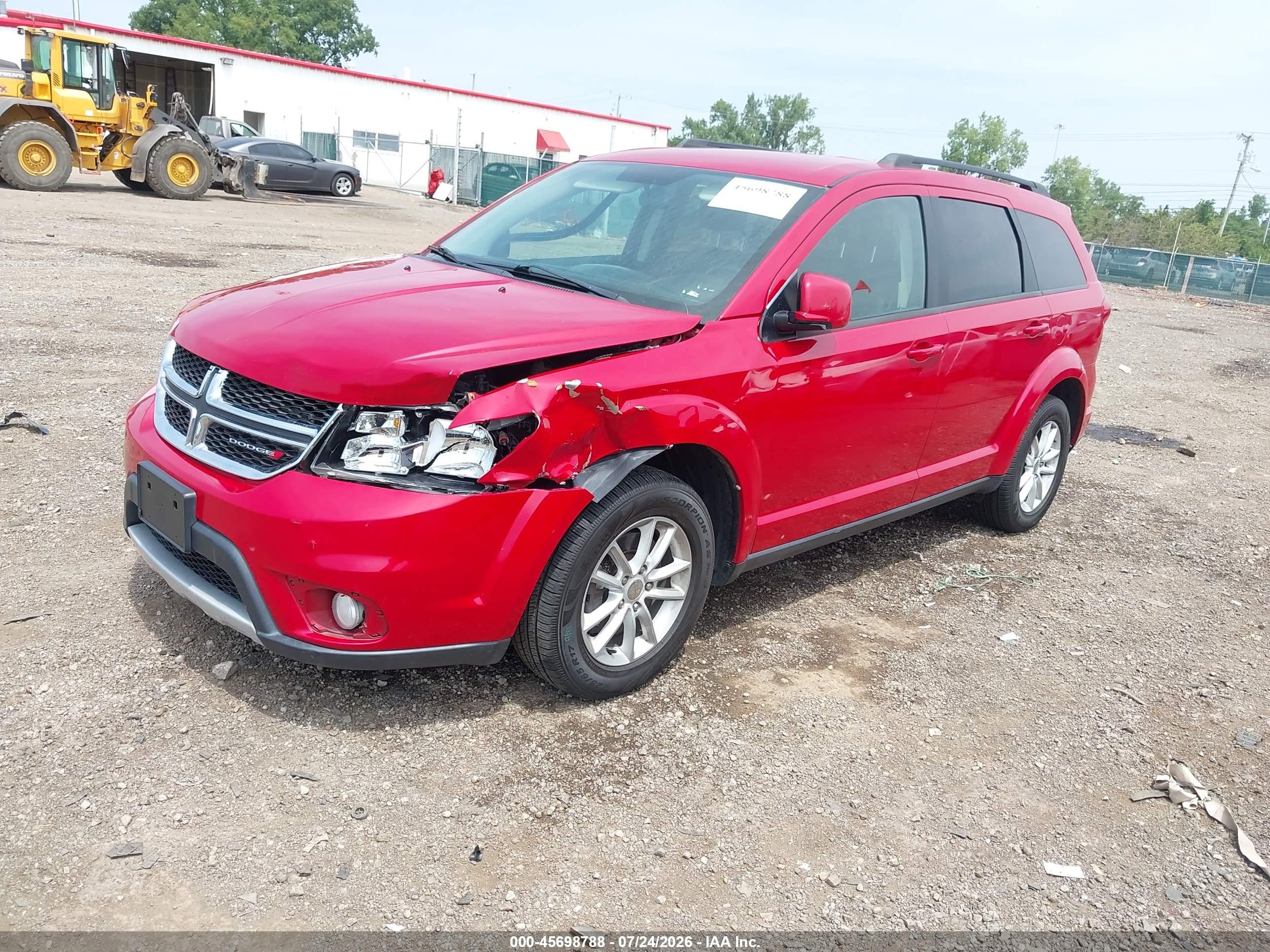 2015 Dodge Journey Sxt Red vin: 3C4PDDBG1FT608626