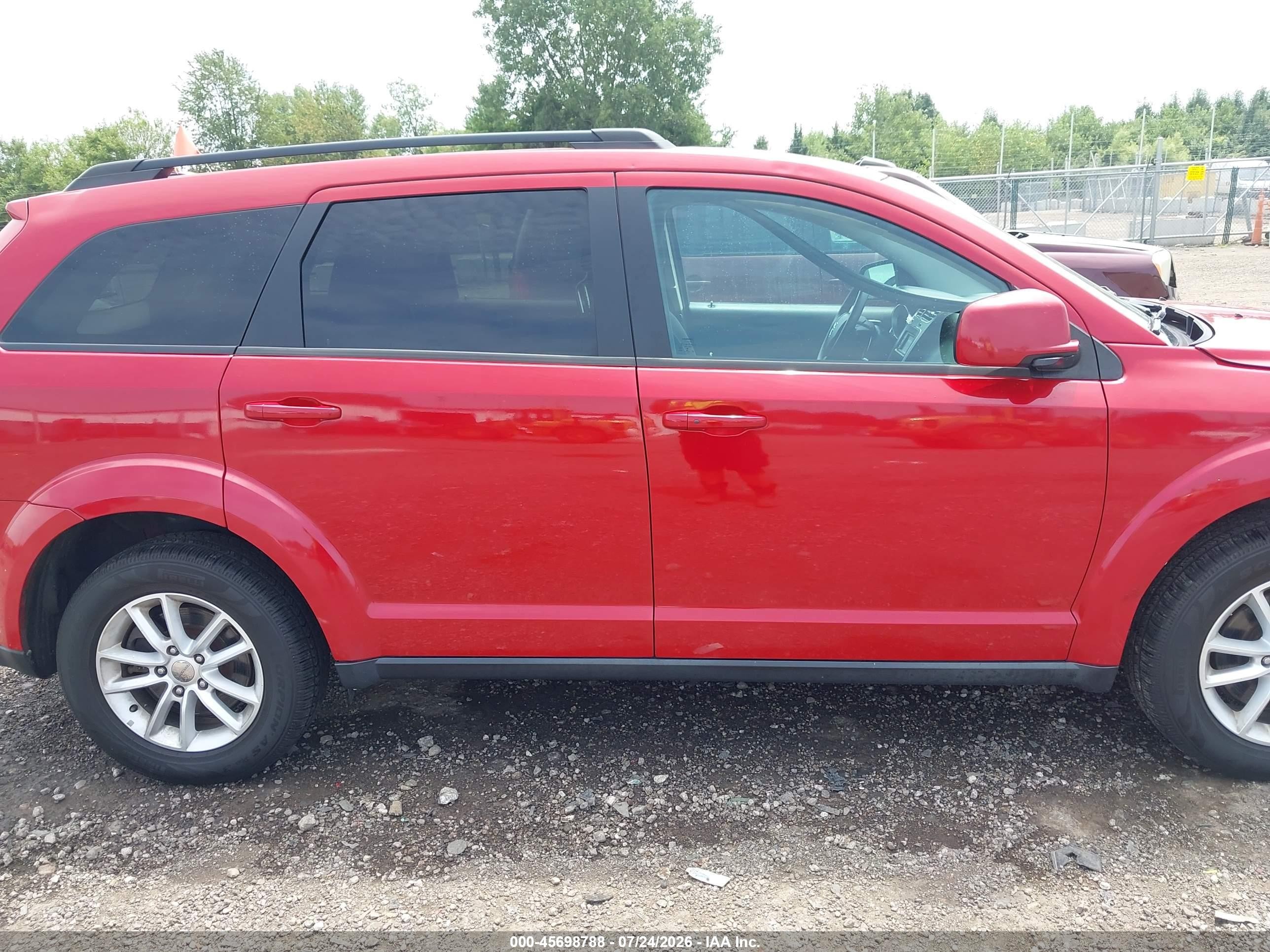 2015 Dodge Journey Sxt Red vin: 3C4PDDBG1FT608626