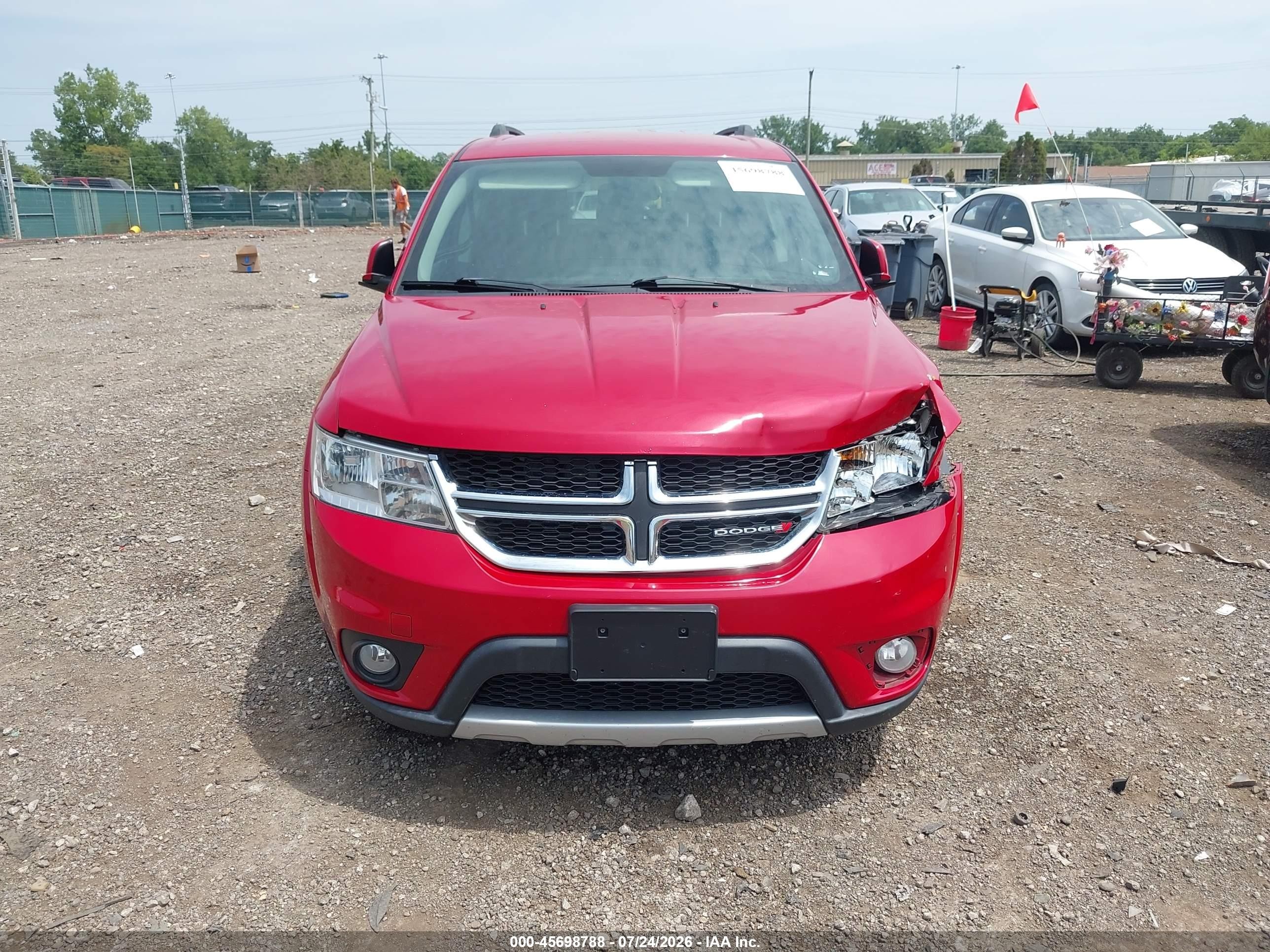 2015 Dodge Journey Sxt Red vin: 3C4PDDBG1FT608626
