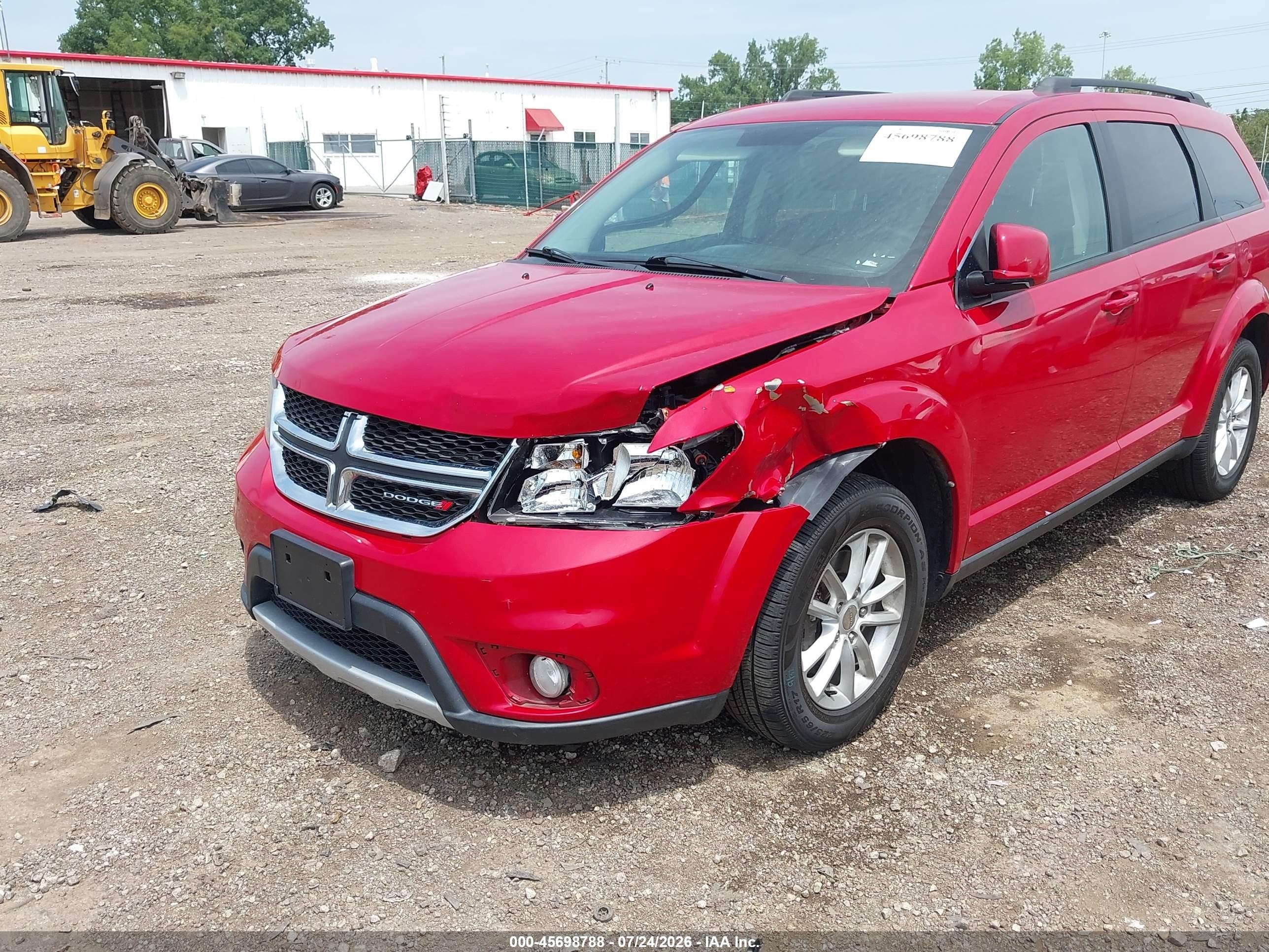 2015 Dodge Journey Sxt Red vin: 3C4PDDBG1FT608626