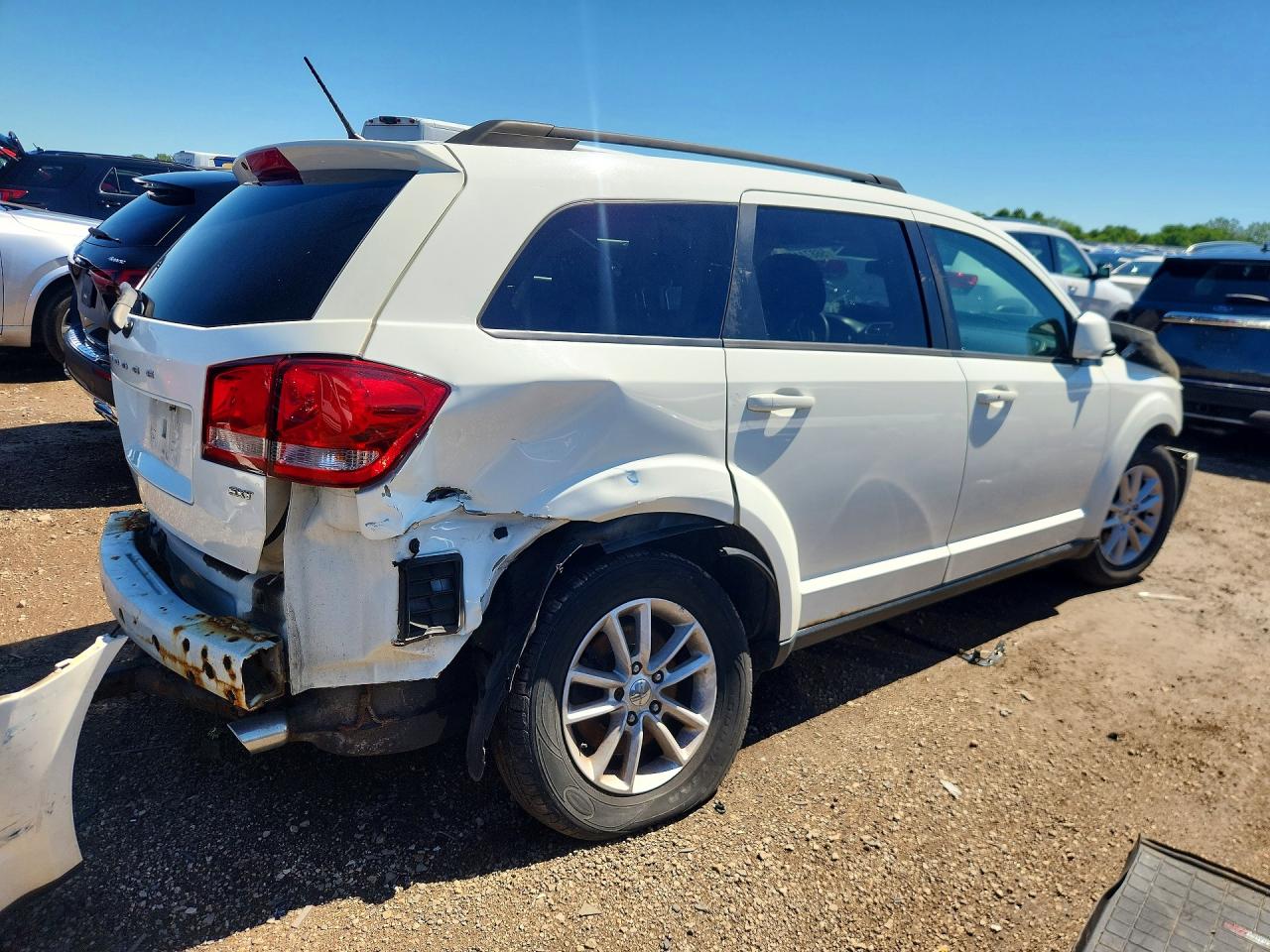 2015 Dodge Journey Sxt White vin: 3C4PDDBG1FT730676