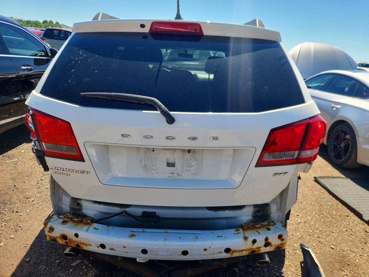 2015 Dodge Journey Sxt White vin: 3C4PDDBG1FT730676