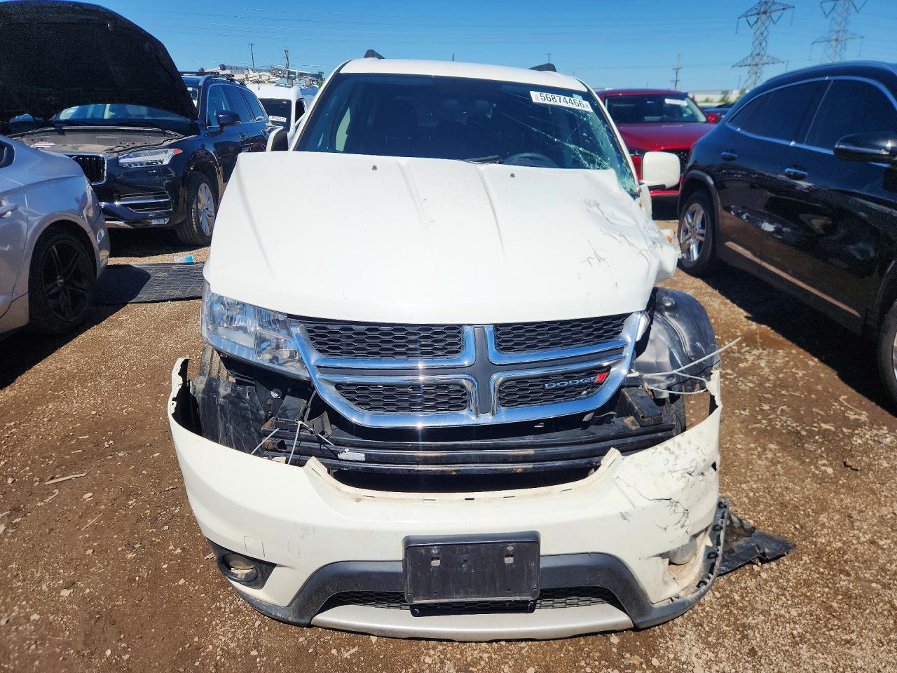2015 Dodge Journey Sxt White vin: 3C4PDDBG1FT730676