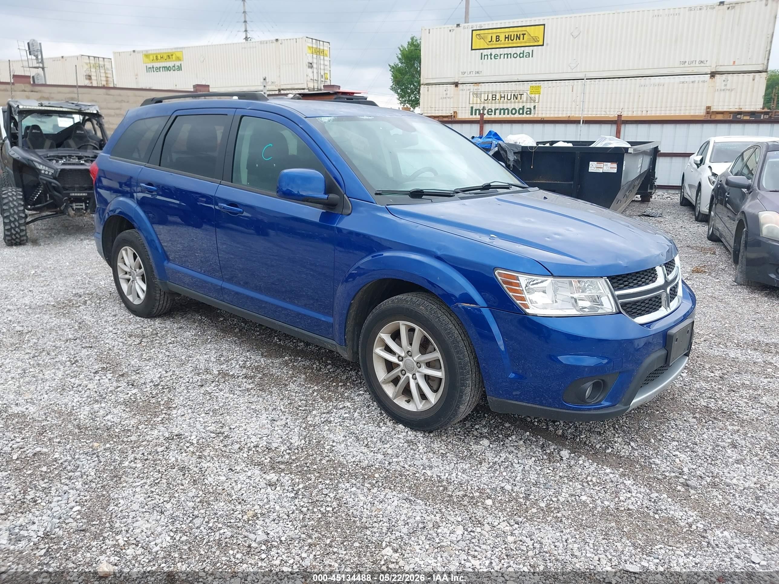 2015 Dodge Journey Sxt Синий vin: 3C4PDDBG1FT748742