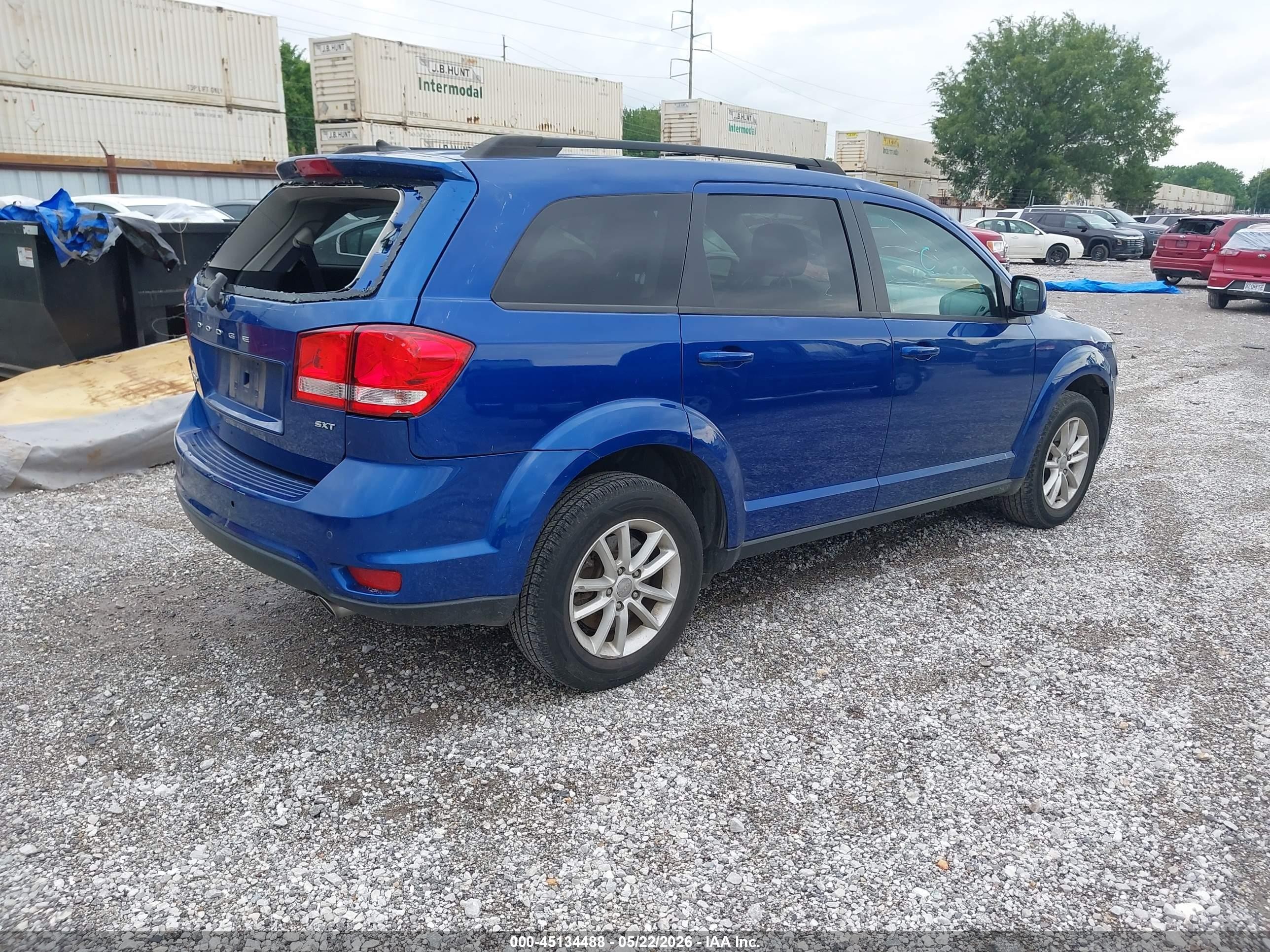 2015 Dodge Journey Sxt Blue vin: 3C4PDDBG1FT748742