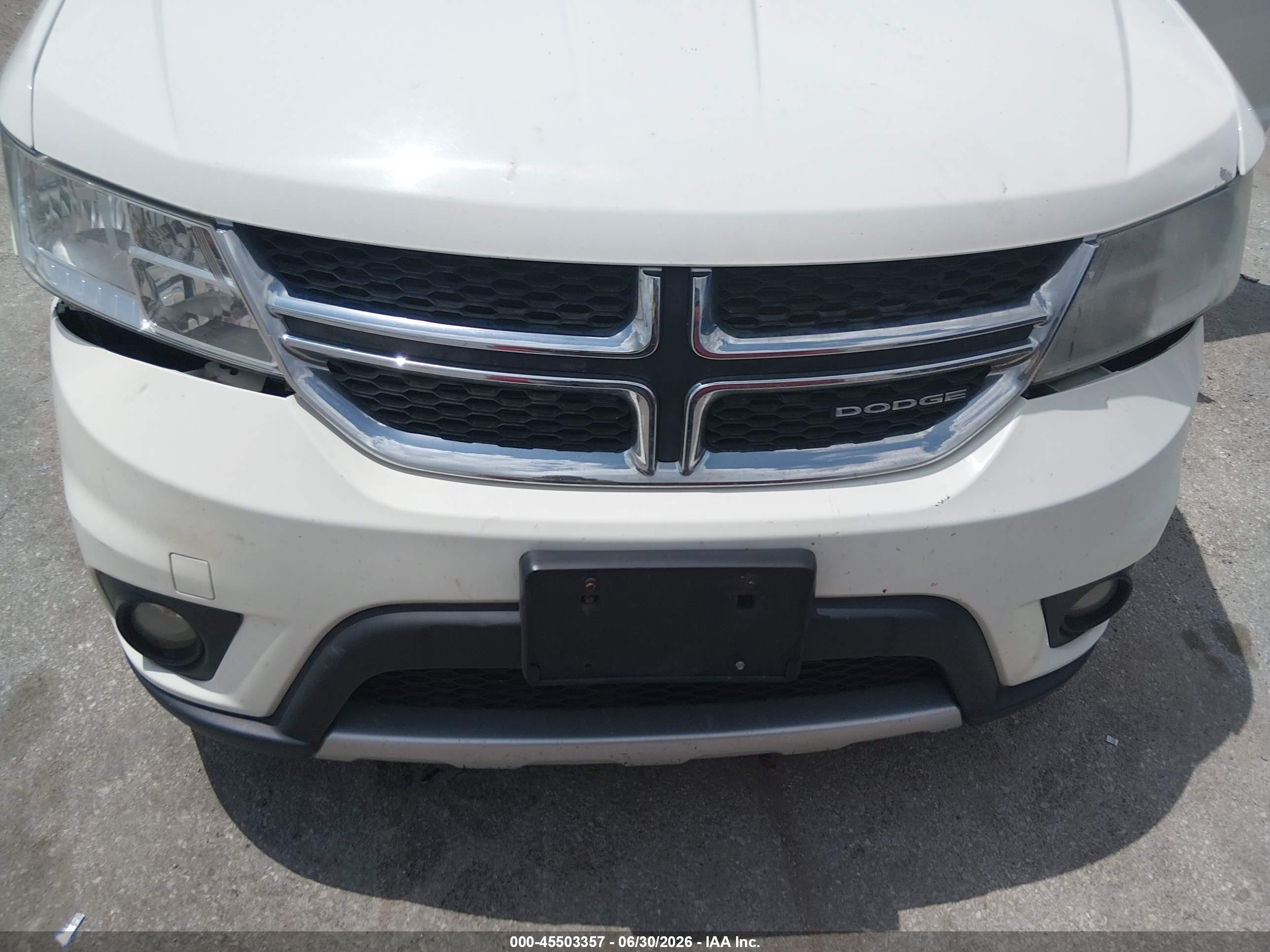 2012 Dodge Journey Sxt White vin: 3C4PDDBG2CT185194
