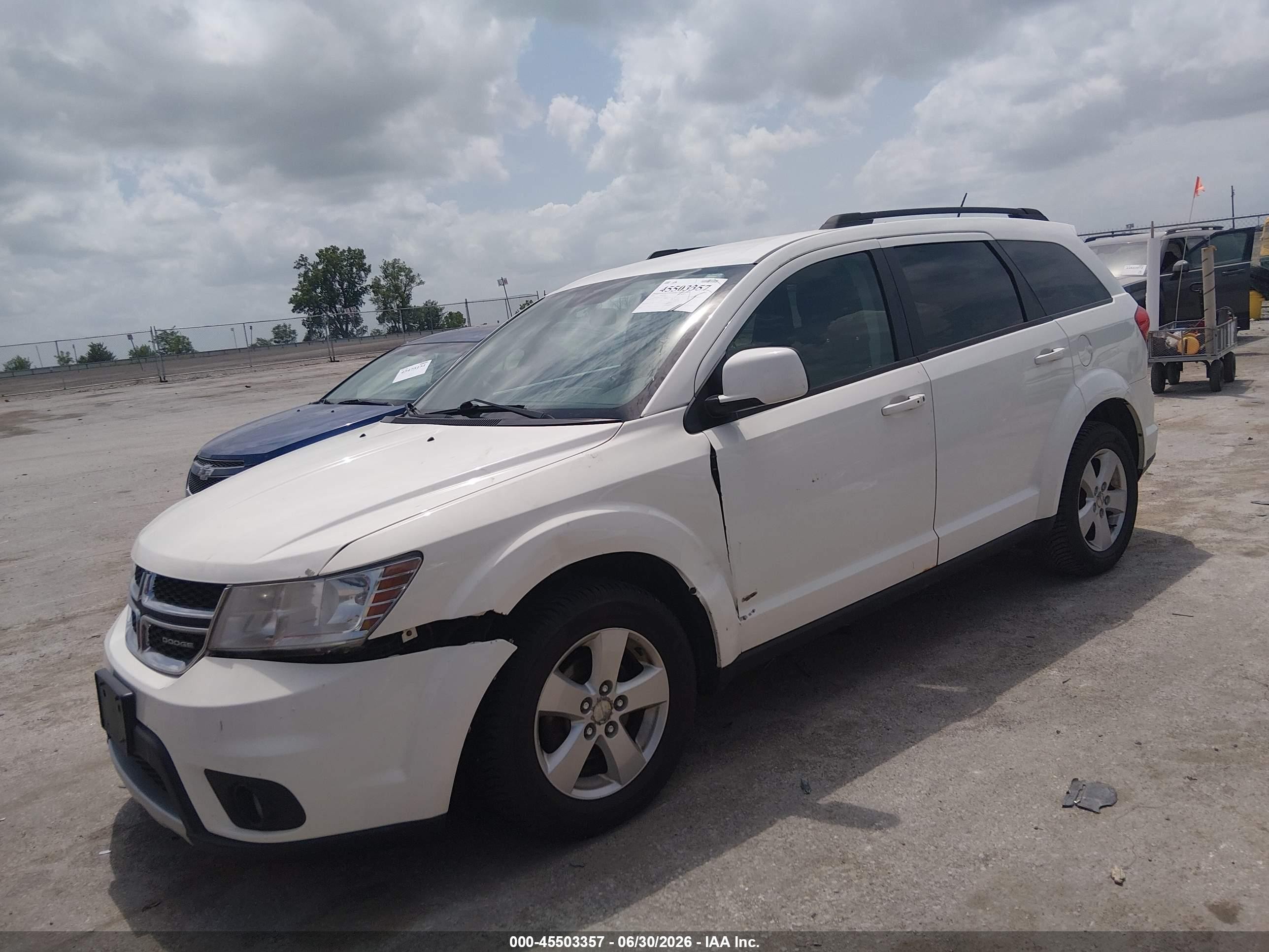 2012 Dodge Journey Sxt White vin: 3C4PDDBG2CT185194