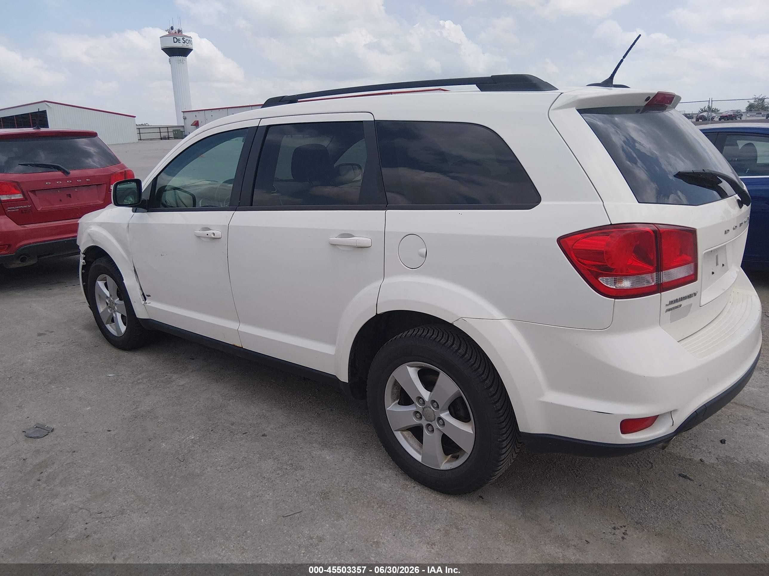 2012 Dodge Journey Sxt White vin: 3C4PDDBG2CT185194