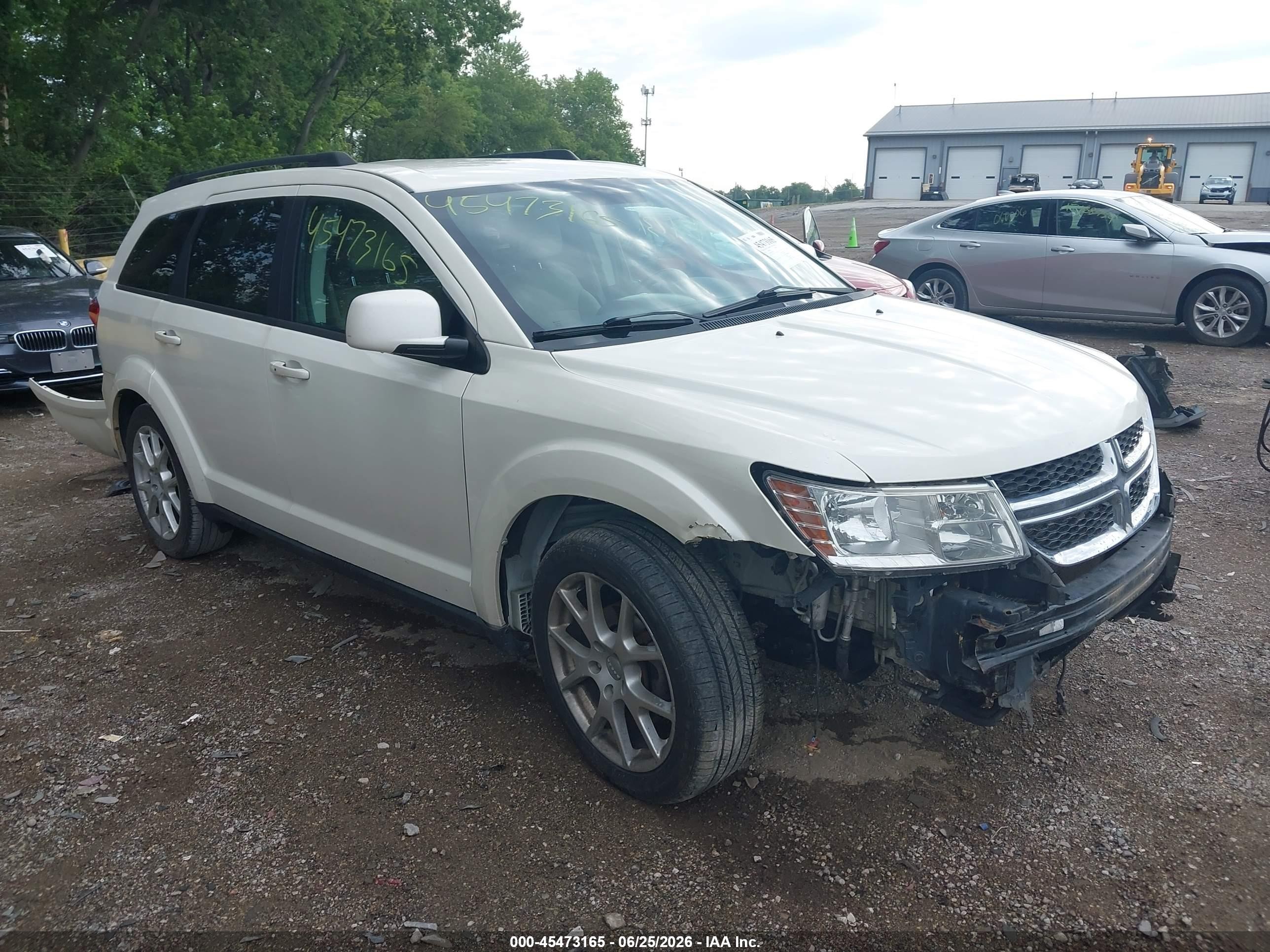 2012 Dodge Journey Sxt White vin: 3C4PDDBG2CT240114