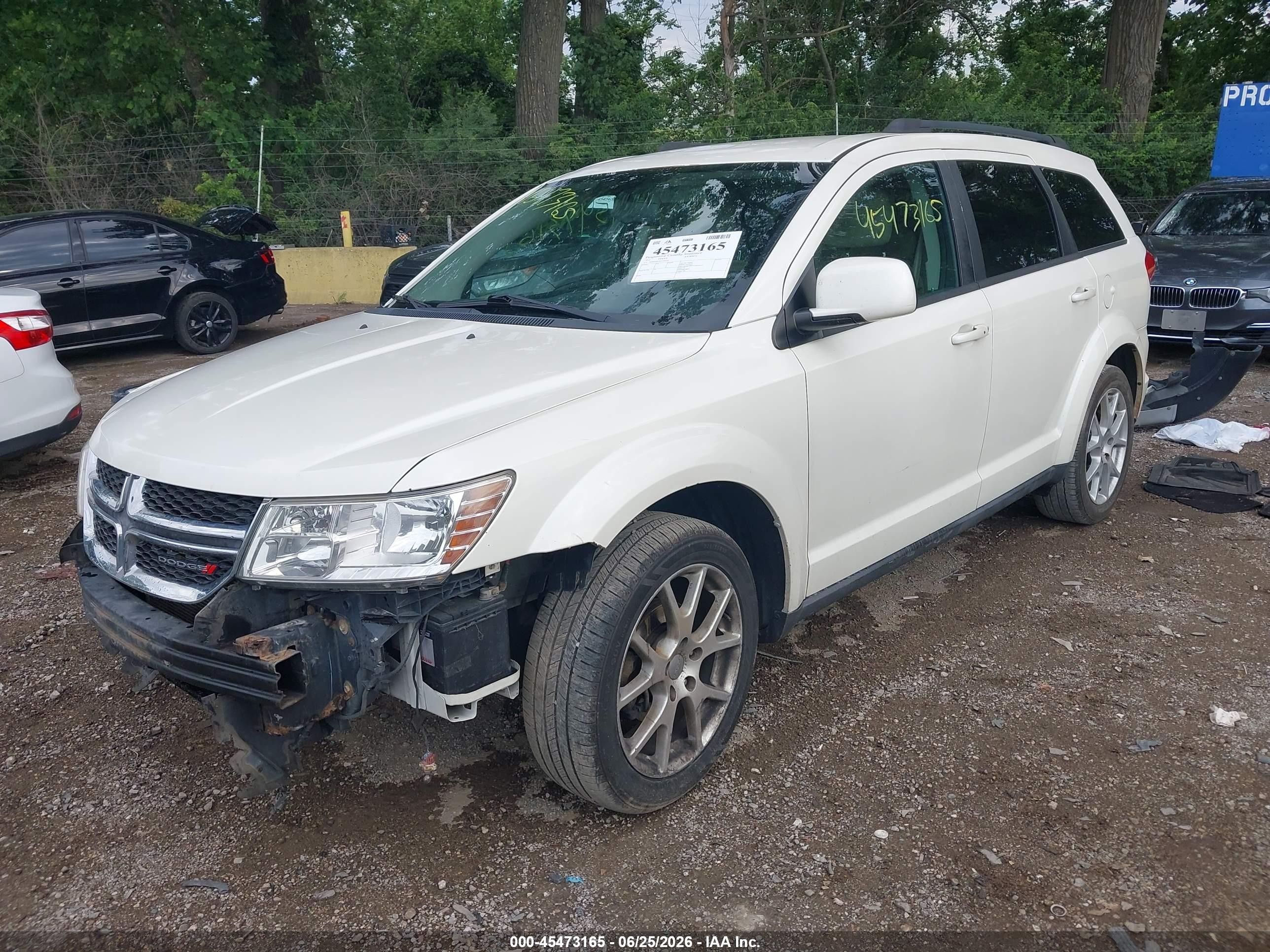 2012 Dodge Journey Sxt White vin: 3C4PDDBG2CT240114