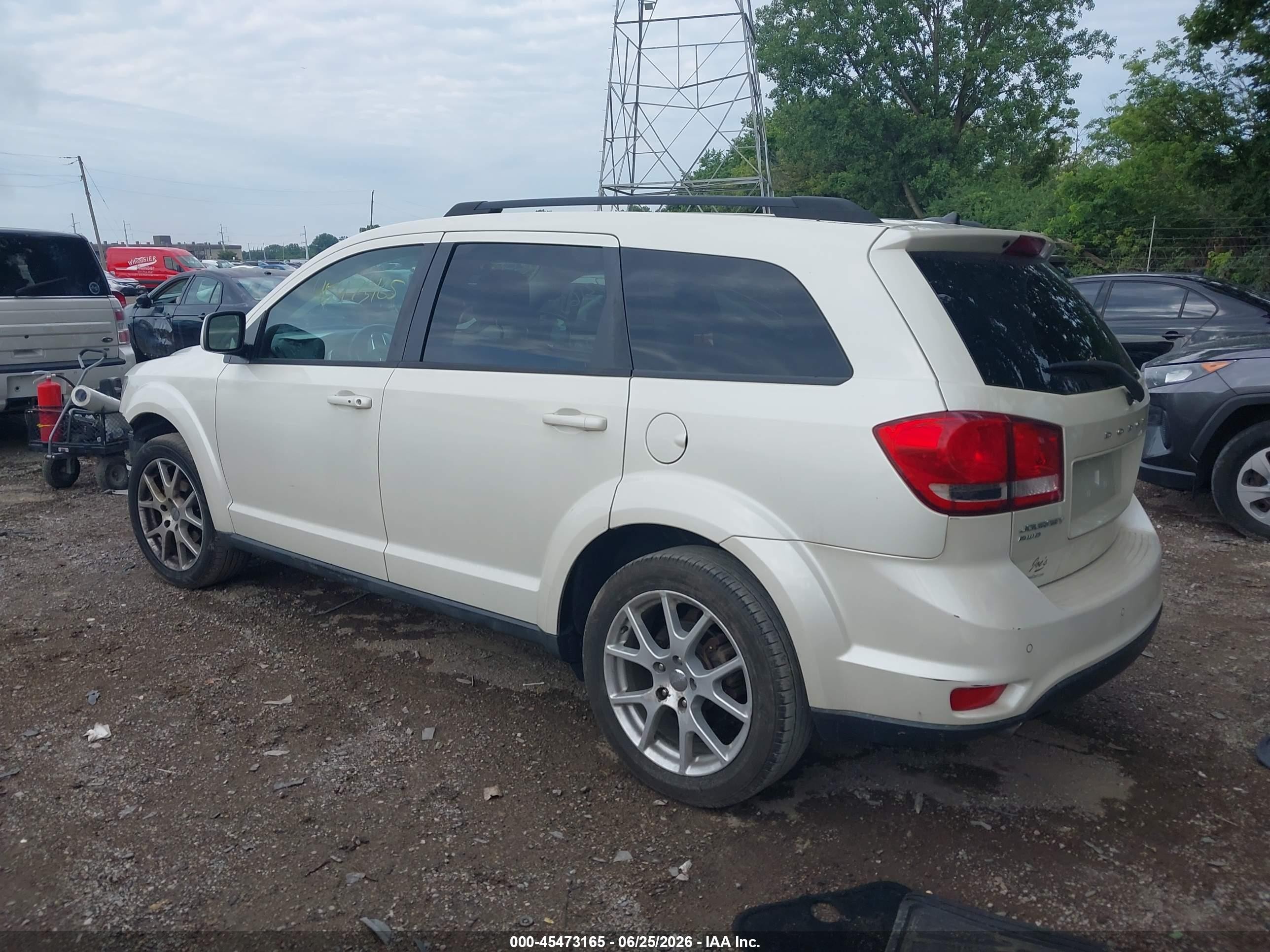 2012 Dodge Journey Sxt White vin: 3C4PDDBG2CT240114