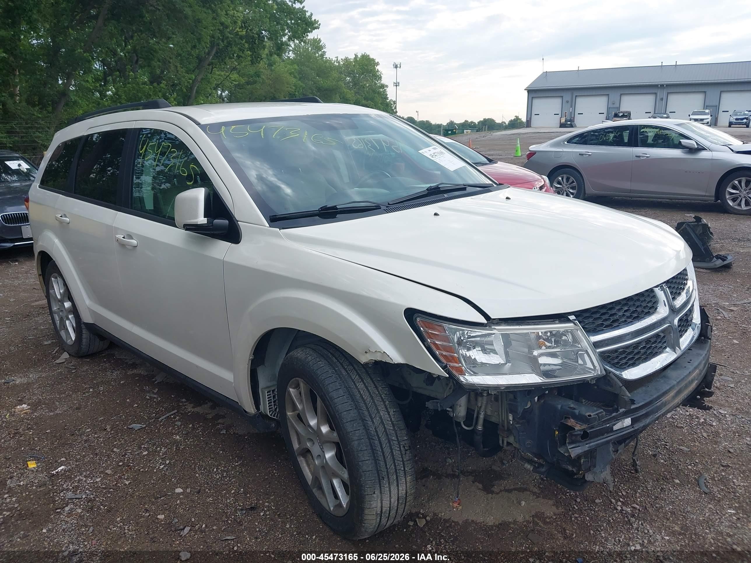 2012 Dodge Journey Sxt White vin: 3C4PDDBG2CT240114