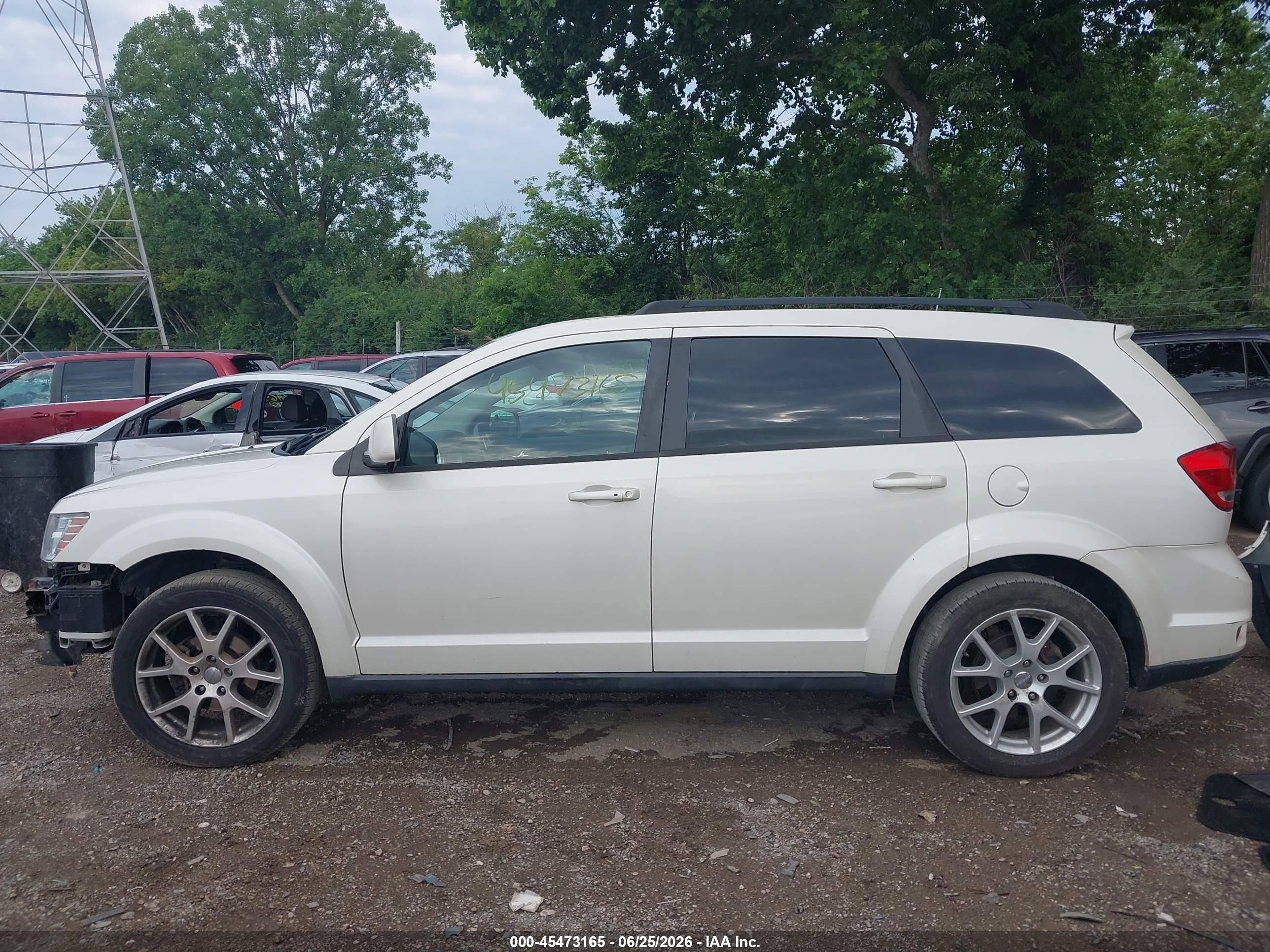 2012 Dodge Journey Sxt White vin: 3C4PDDBG2CT240114