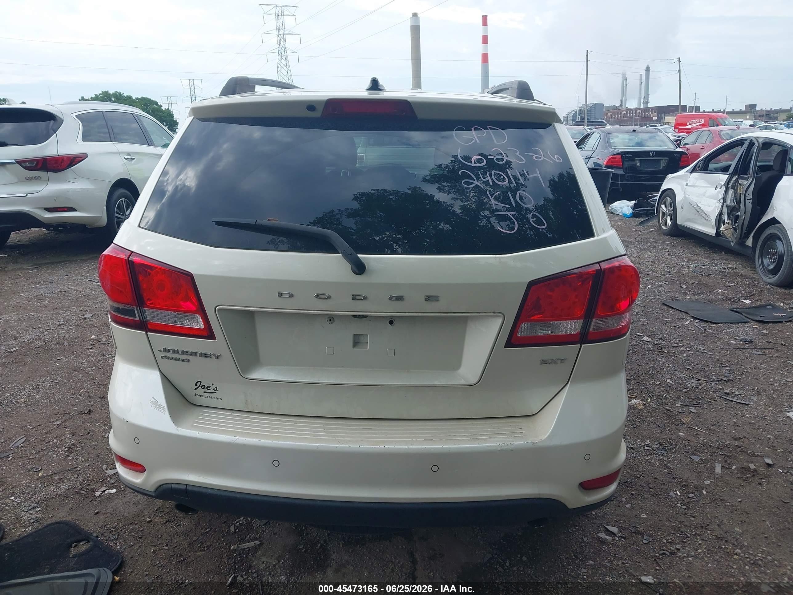 2012 Dodge Journey Sxt White vin: 3C4PDDBG2CT240114