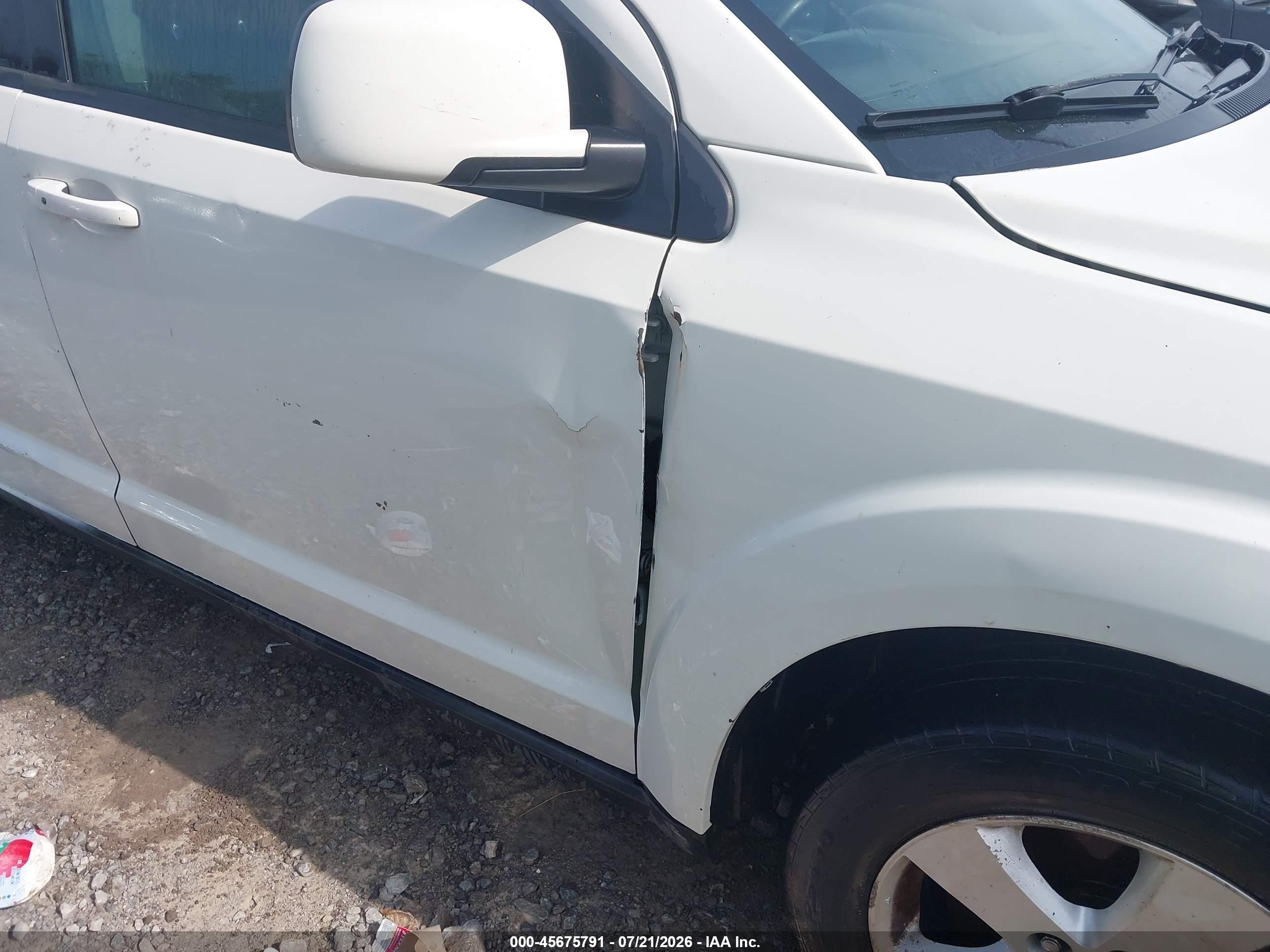 2012 Dodge Journey Sxt White vin: 3C4PDDBG2CT369342