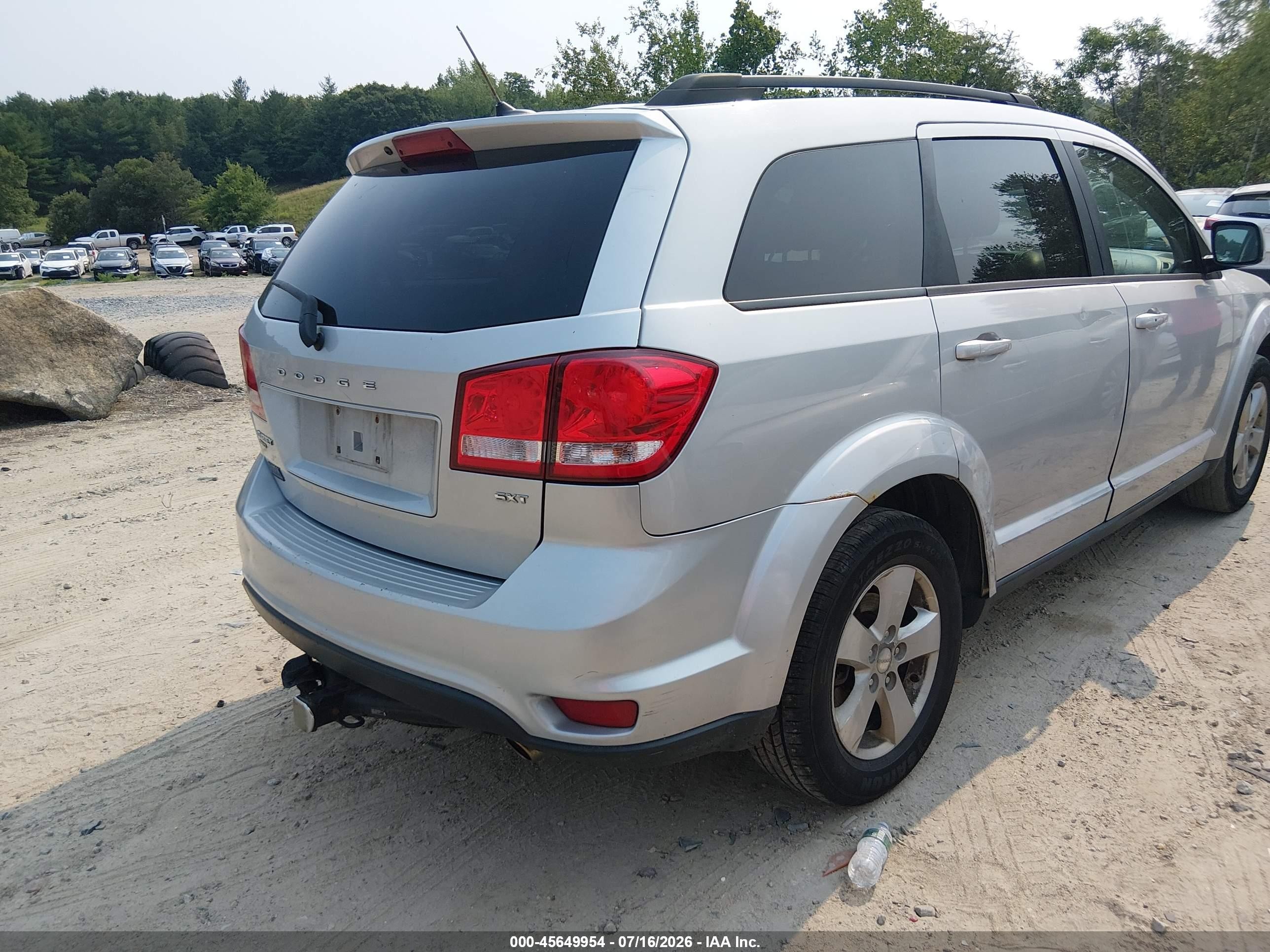 2012 Dodge Journey Sxt Silver vin: 3C4PDDBG2CT369633