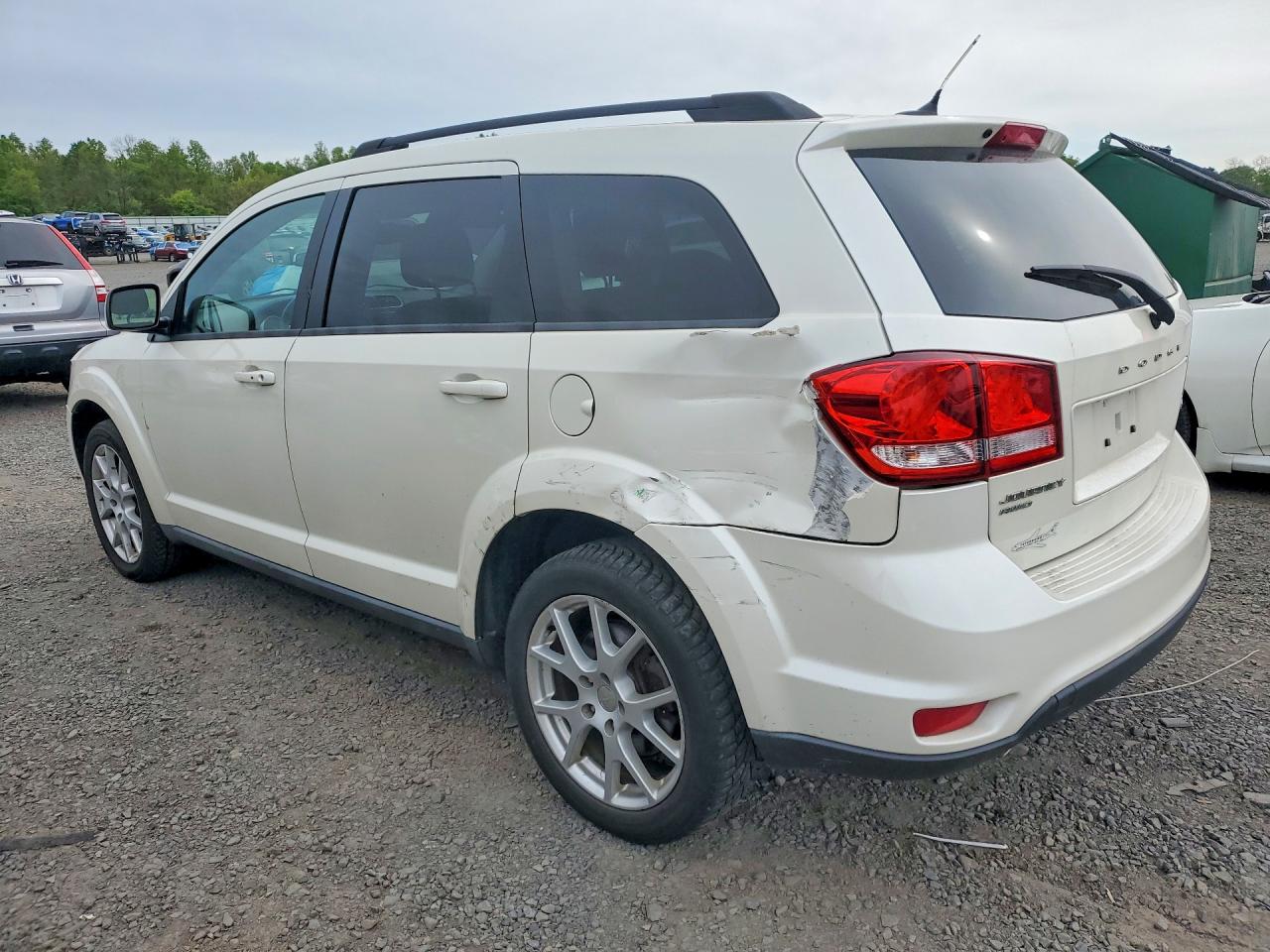 2013 Dodge Journey White vin: 3C4PDDBG2DT566075