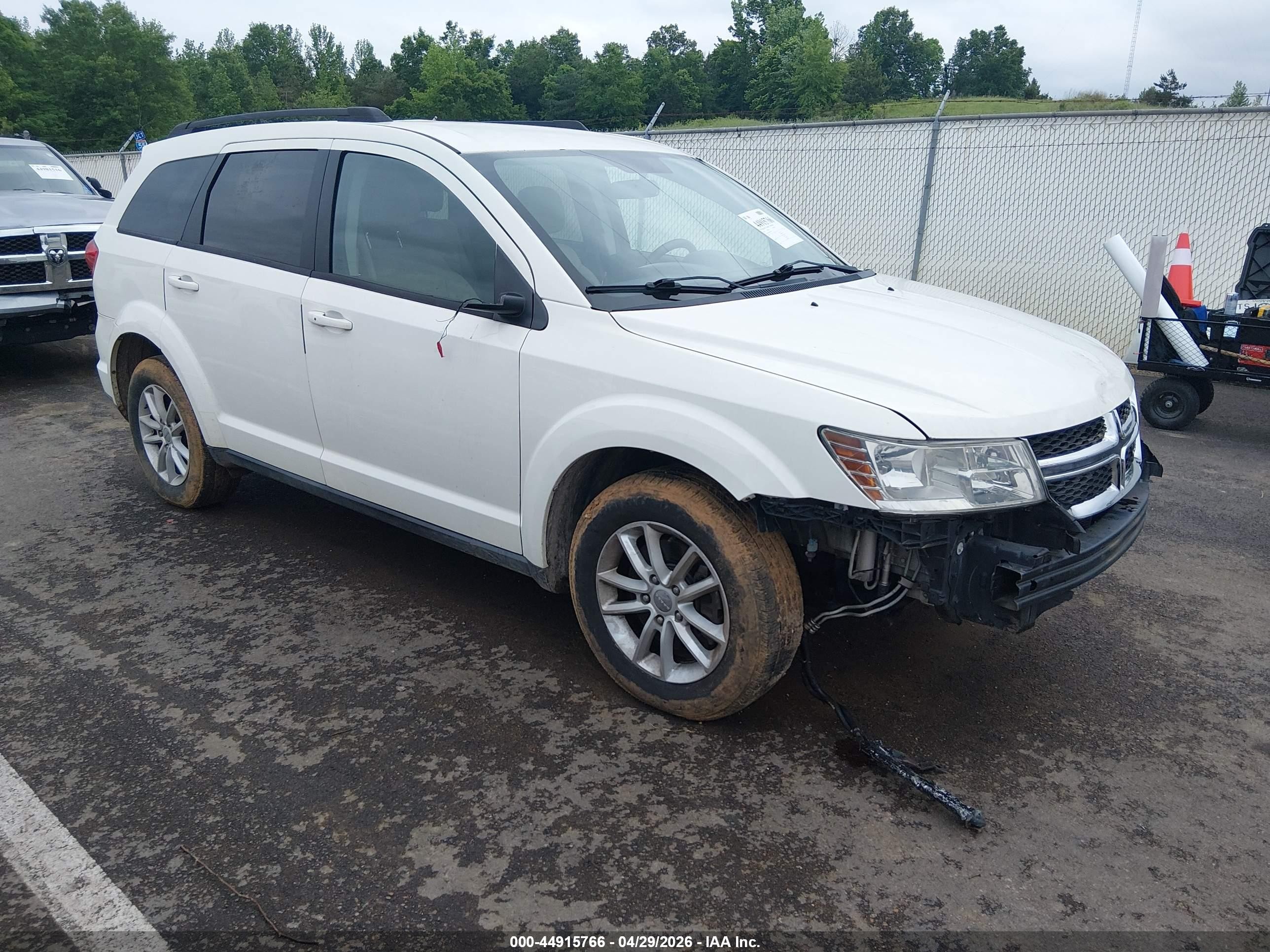 2013 Dodge Journey Sxt White vin: 3C4PDDBG2DT615212