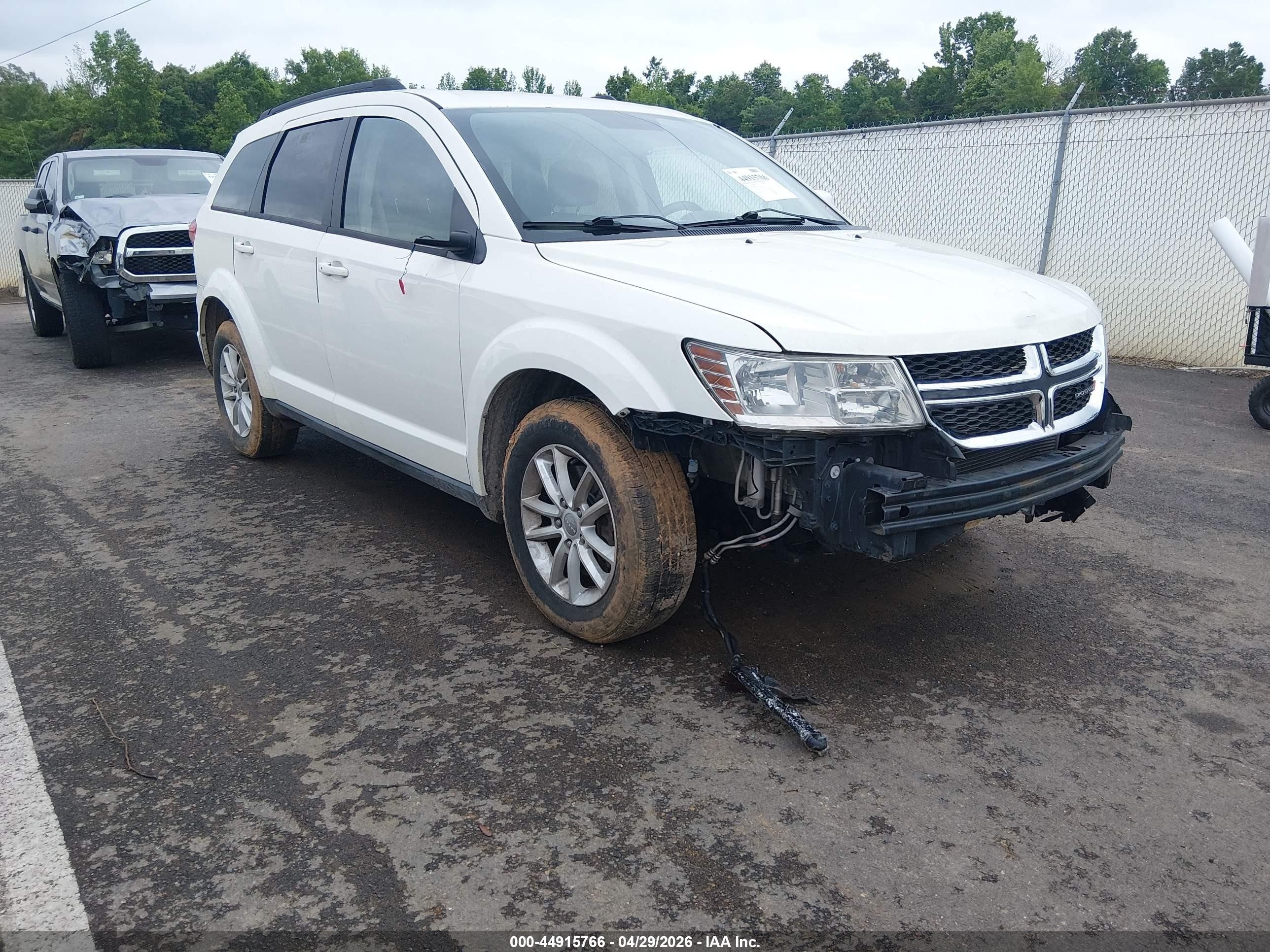 2013 Dodge Journey Sxt White vin: 3C4PDDBG2DT615212