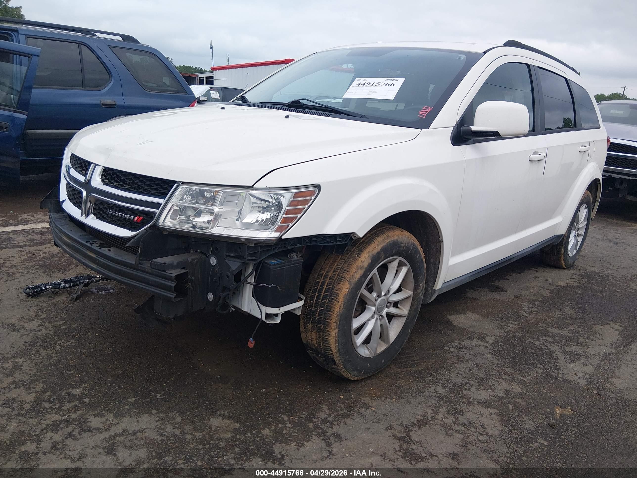 2013 Dodge Journey Sxt White vin: 3C4PDDBG2DT615212