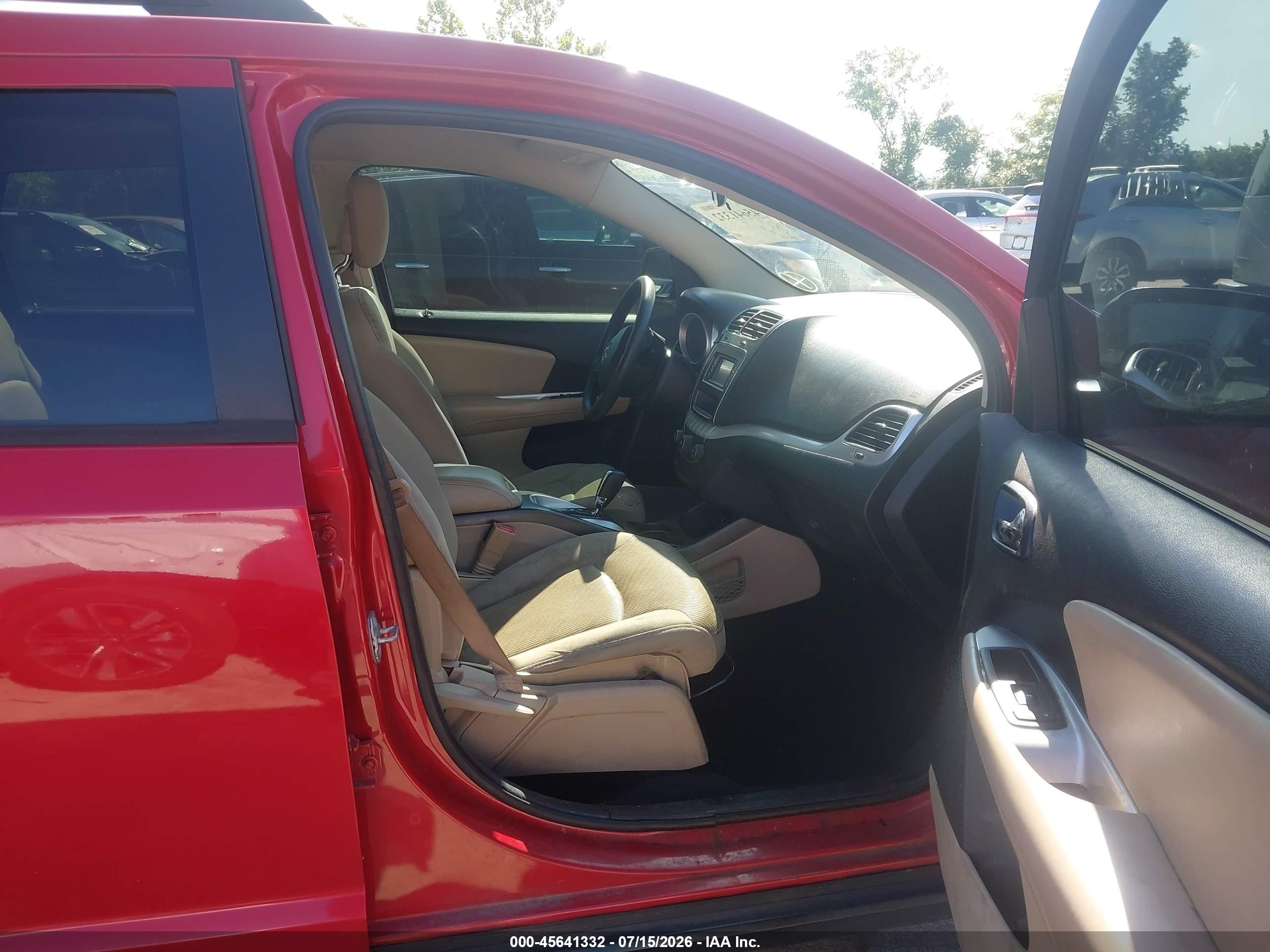 2014 Dodge Journey Sxt Red vin: 3C4PDDBG2ET271060