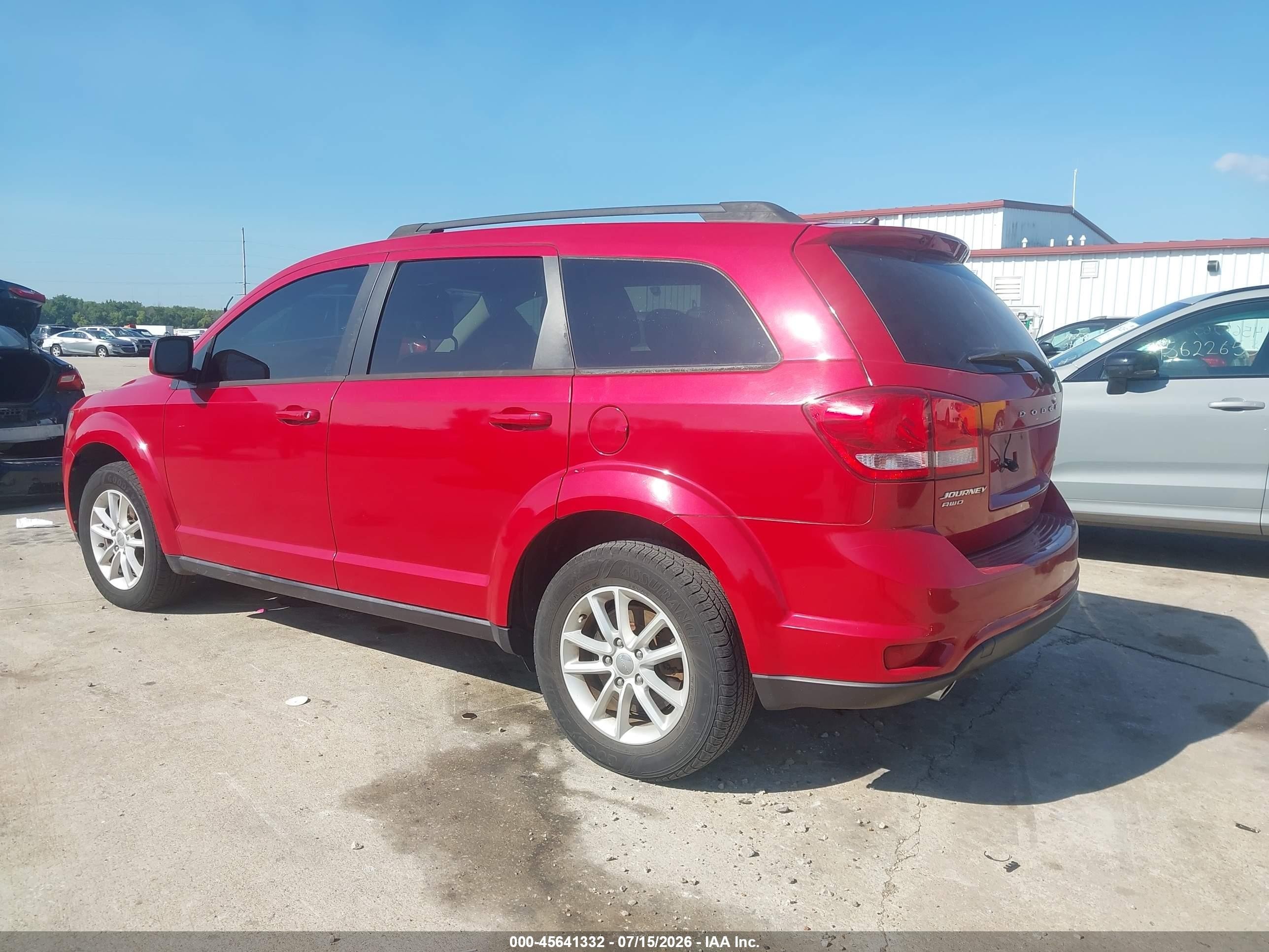 2014 Dodge Journey Sxt Red vin: 3C4PDDBG2ET271060