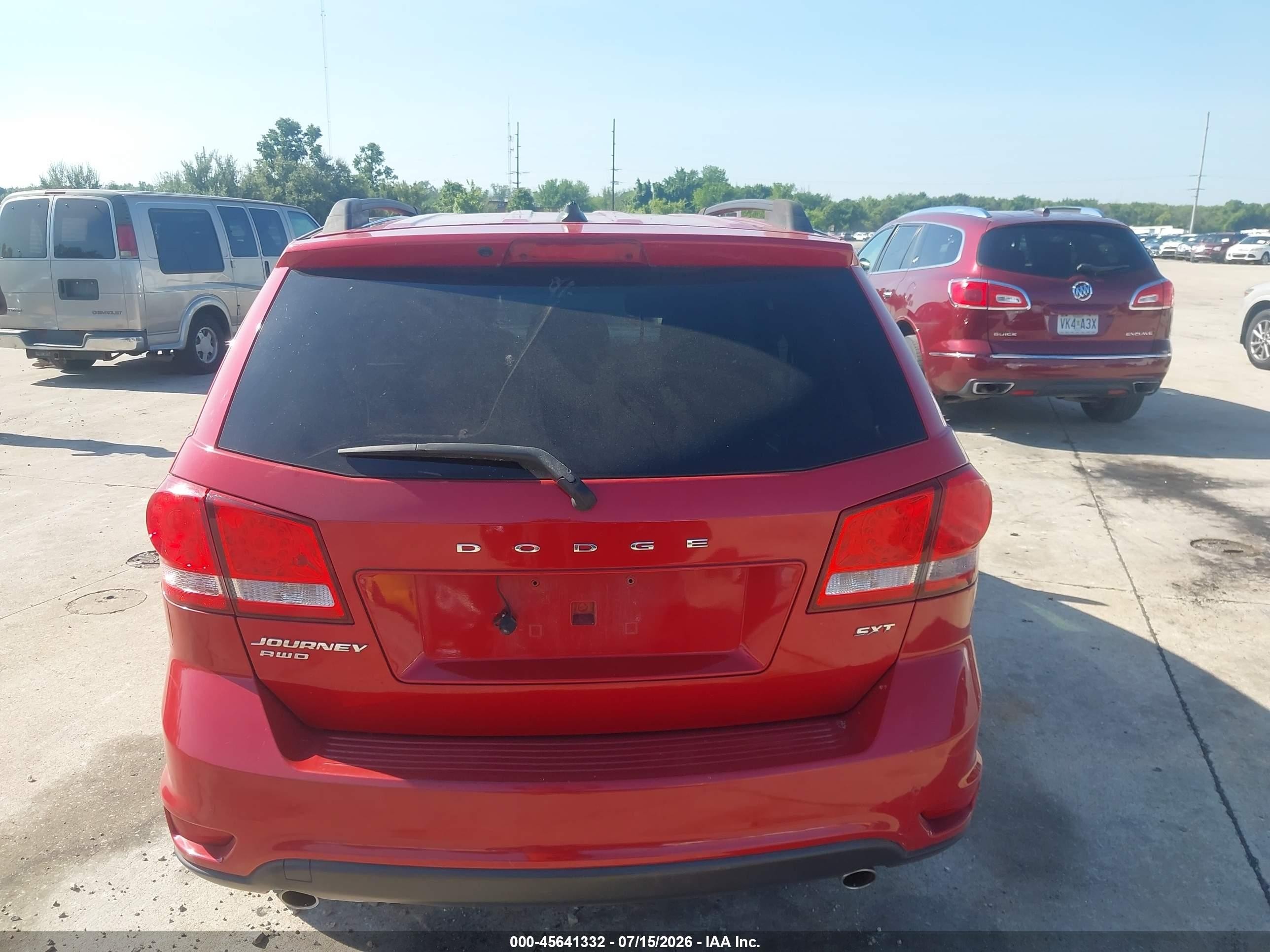 2014 Dodge Journey Sxt Red vin: 3C4PDDBG2ET271060