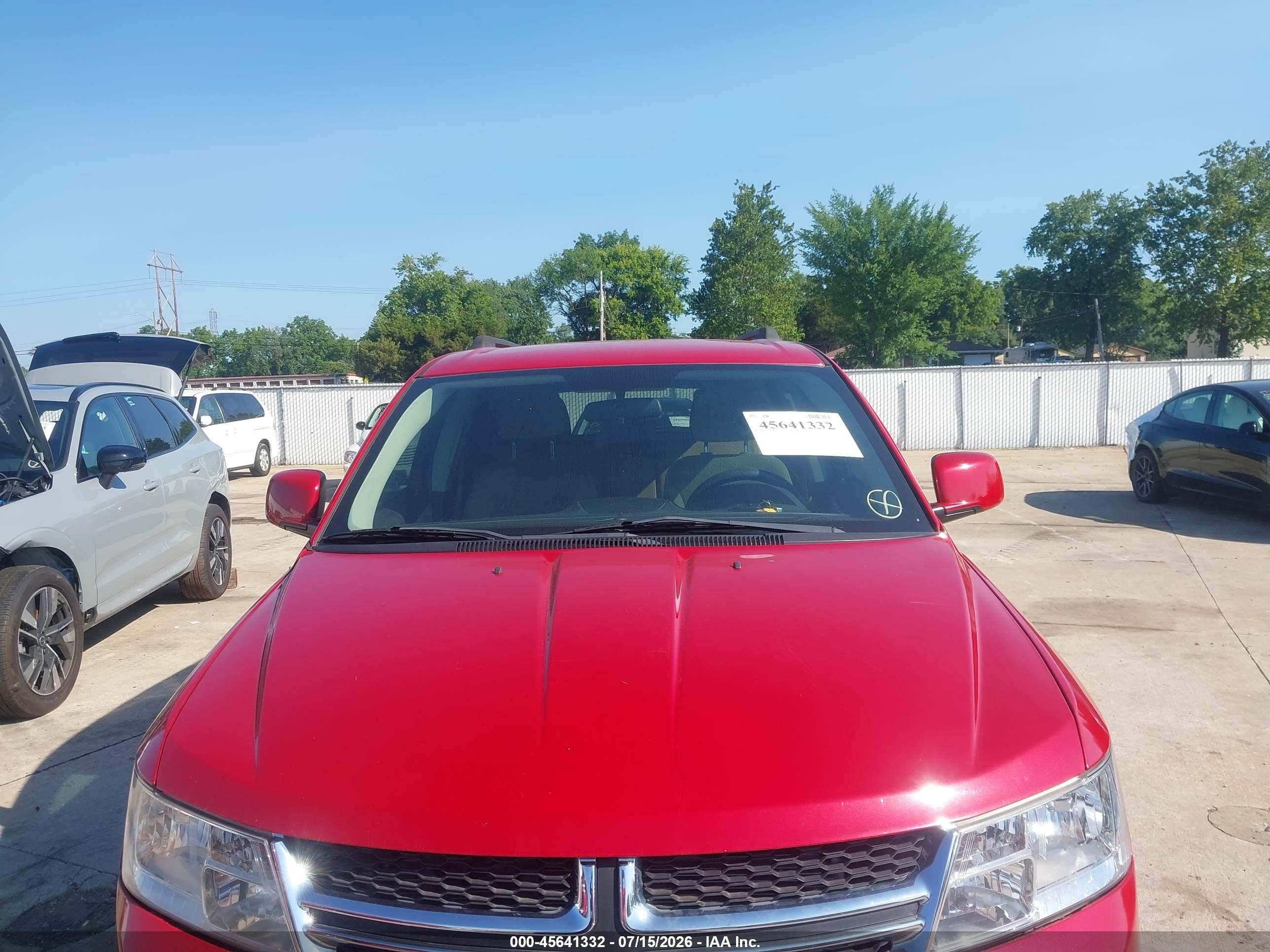 2014 Dodge Journey Sxt Red vin: 3C4PDDBG2ET271060