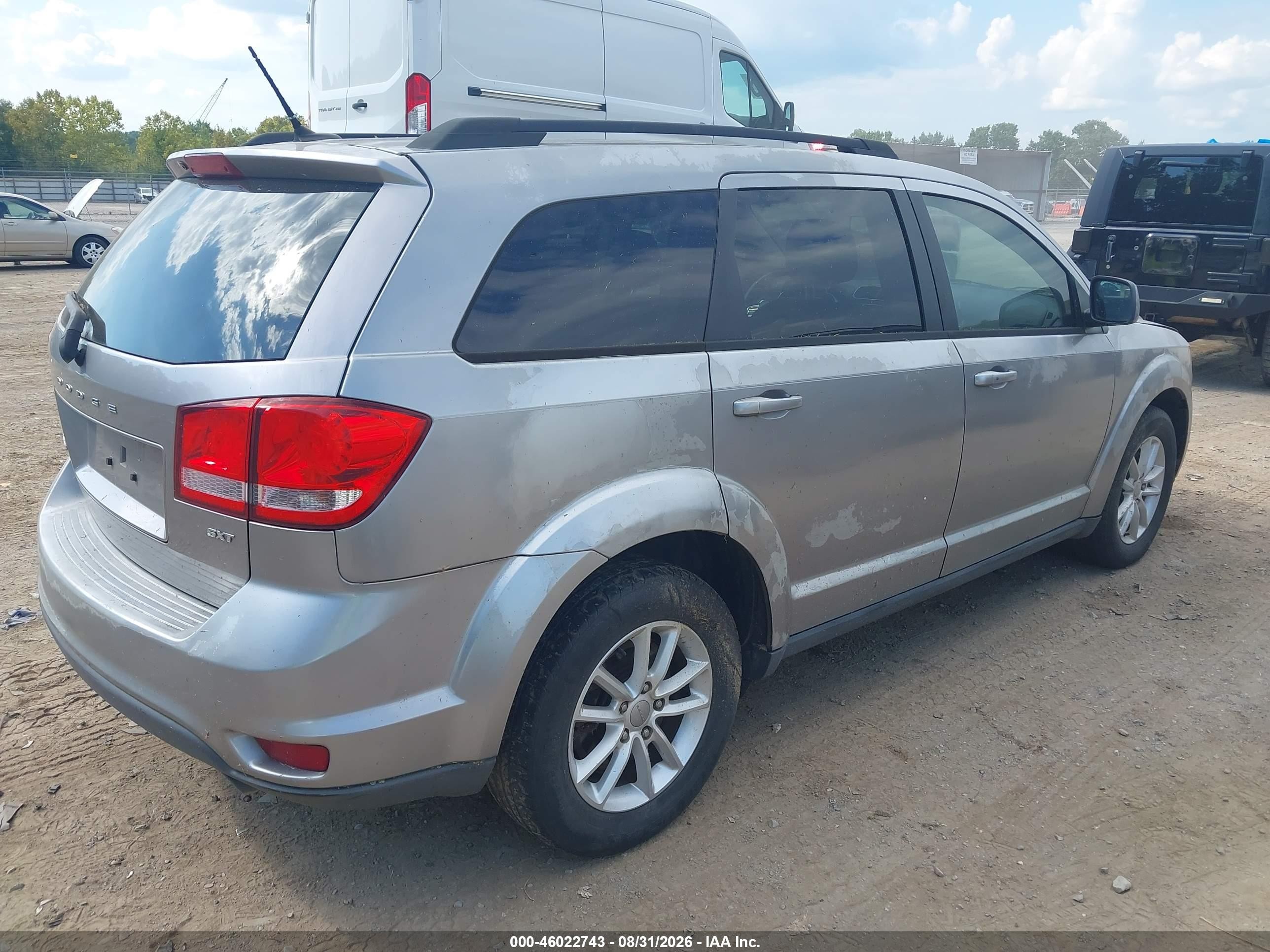 2015 Dodge Journey Sxt Silver vin: 3C4PDDBG2FT566483