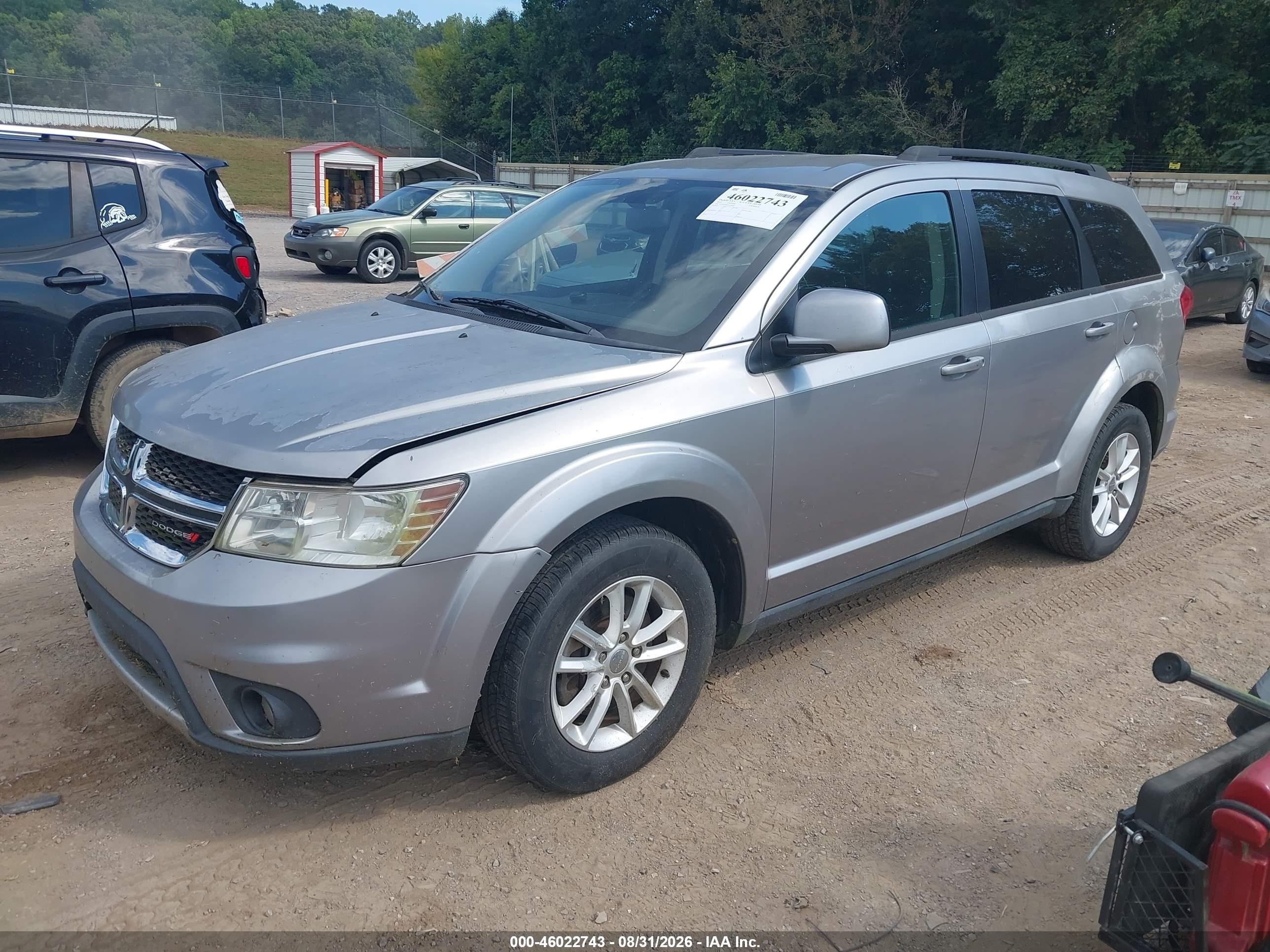 2015 Dodge Journey Sxt Silver vin: 3C4PDDBG2FT566483