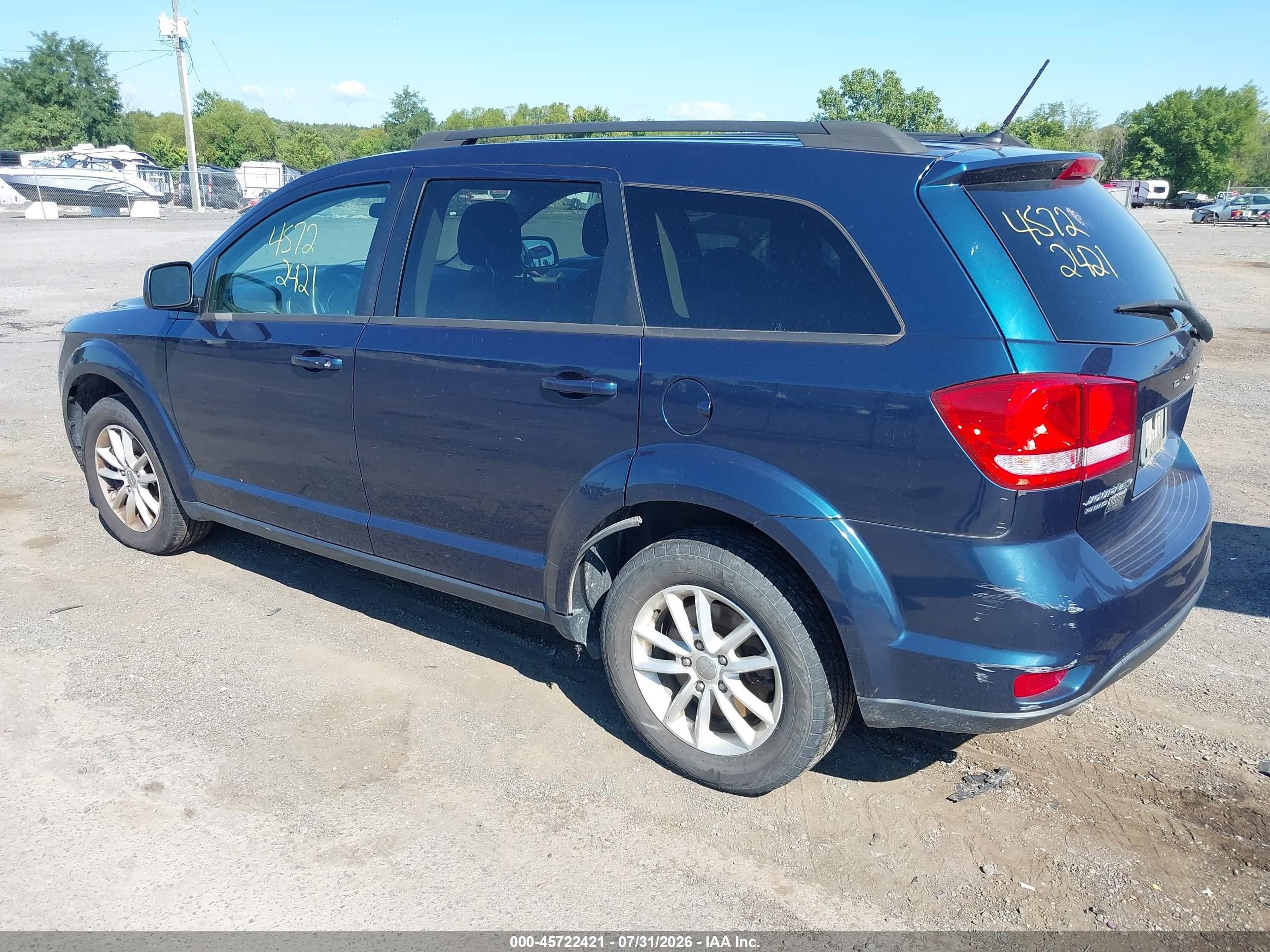 2015 Dodge Journey Sxt Синий vin: 3C4PDDBG2FT633082
