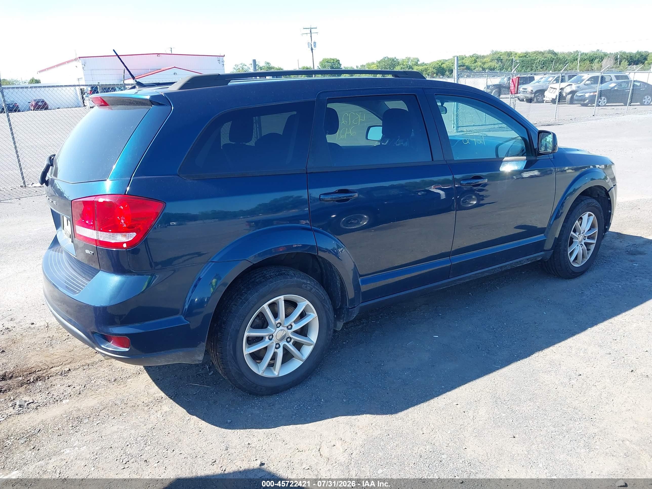 2015 Dodge Journey Sxt Синий vin: 3C4PDDBG2FT633082