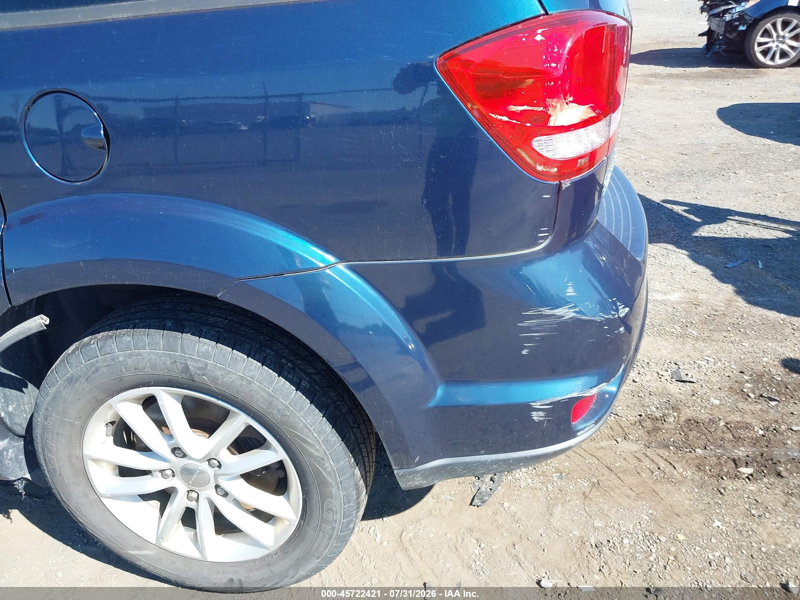 2015 Dodge Journey Sxt Синий vin: 3C4PDDBG2FT633082