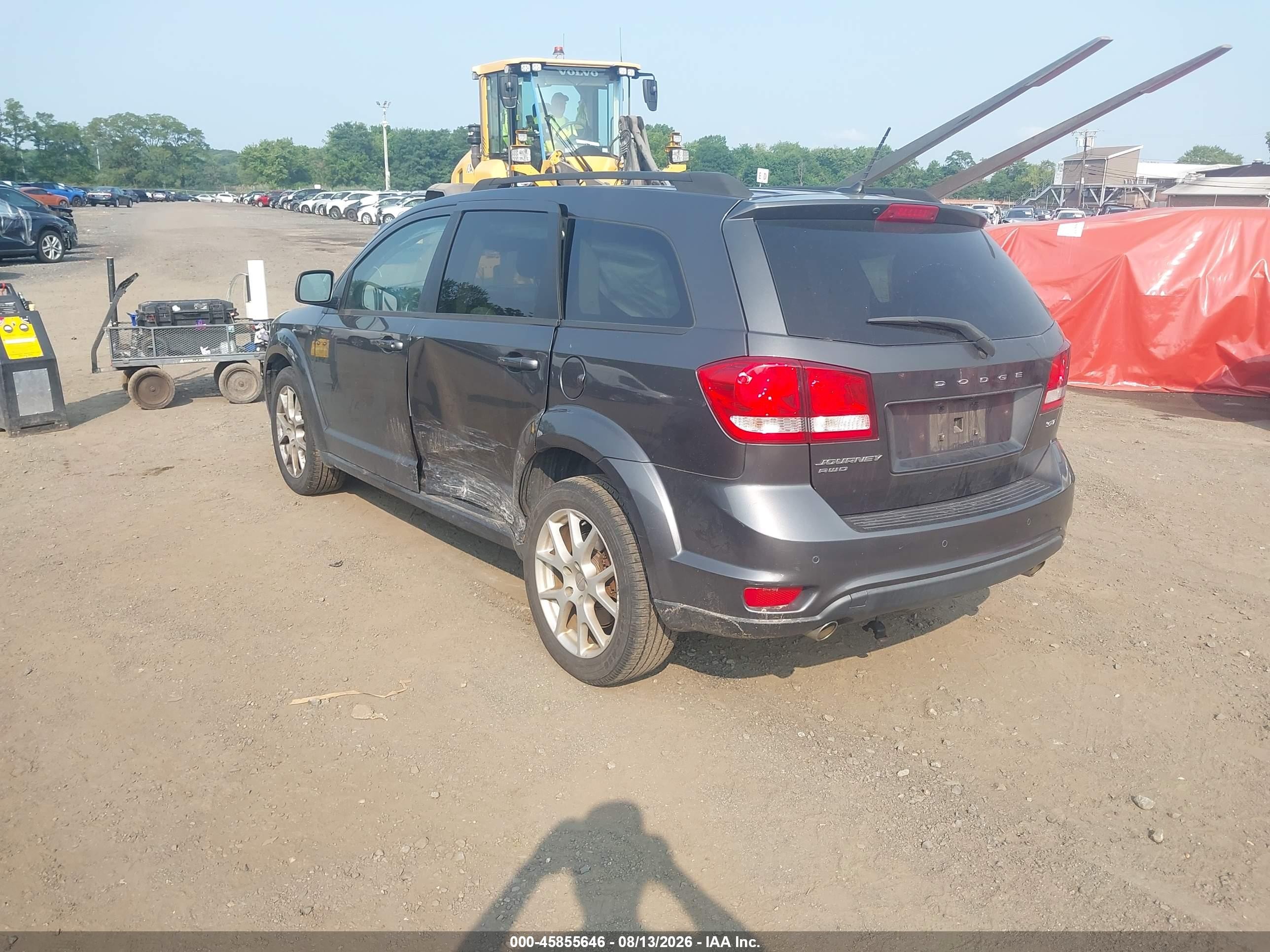 2015 Dodge Journey Sxt Gray vin: 3C4PDDBG2FT748619