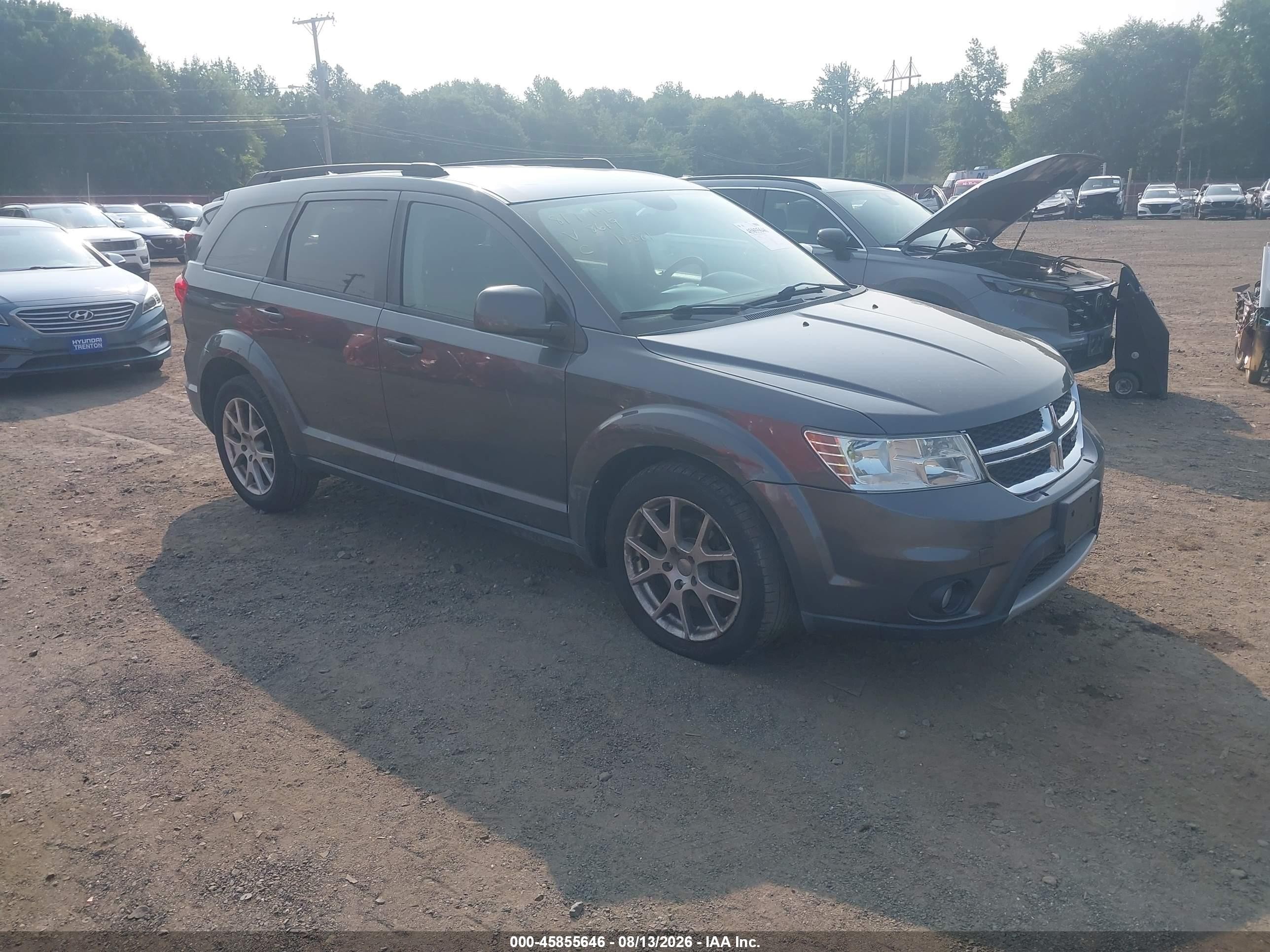2015 Dodge Journey Sxt Gray vin: 3C4PDDBG2FT748619