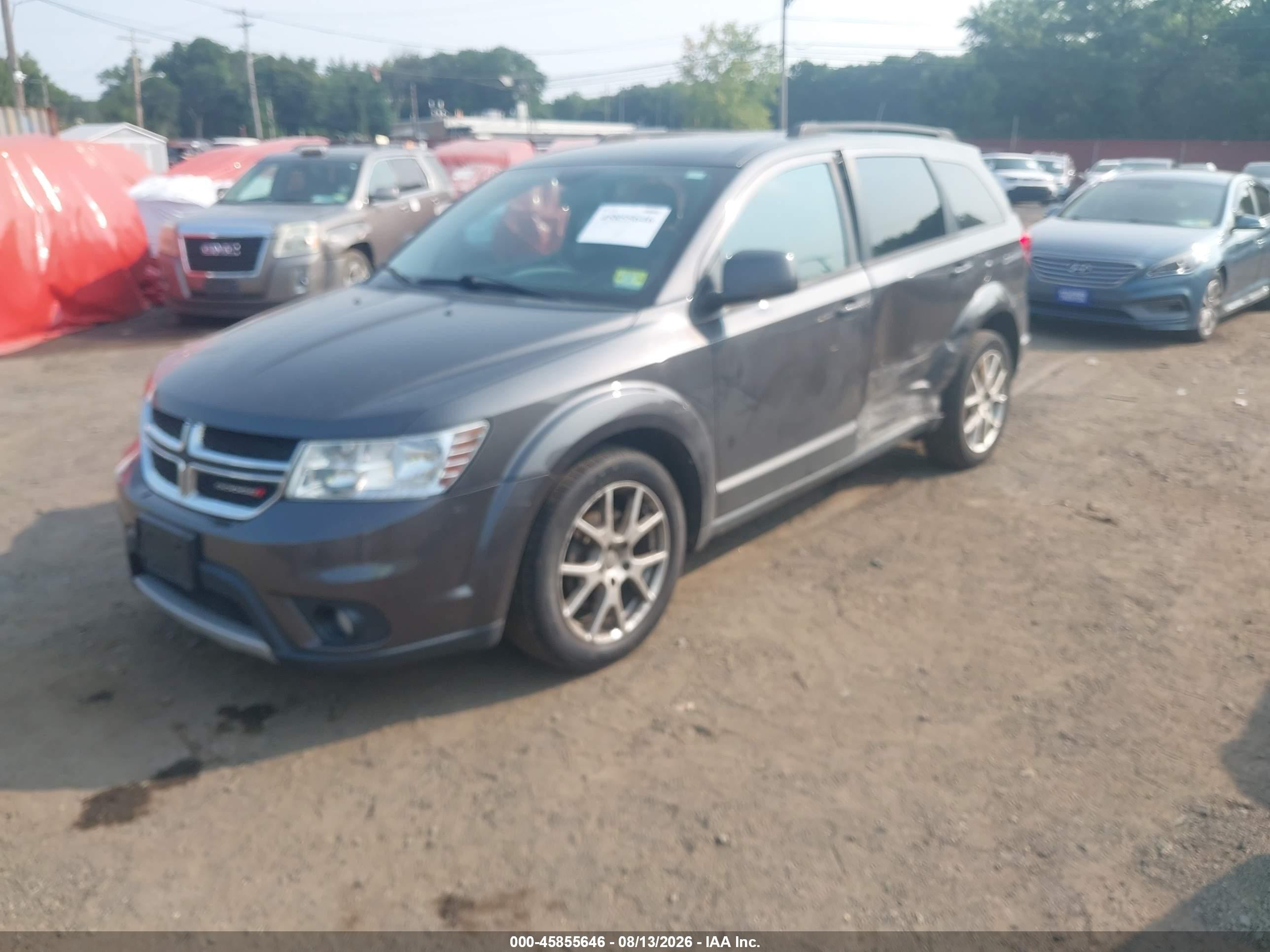 2015 Dodge Journey Sxt Gray vin: 3C4PDDBG2FT748619