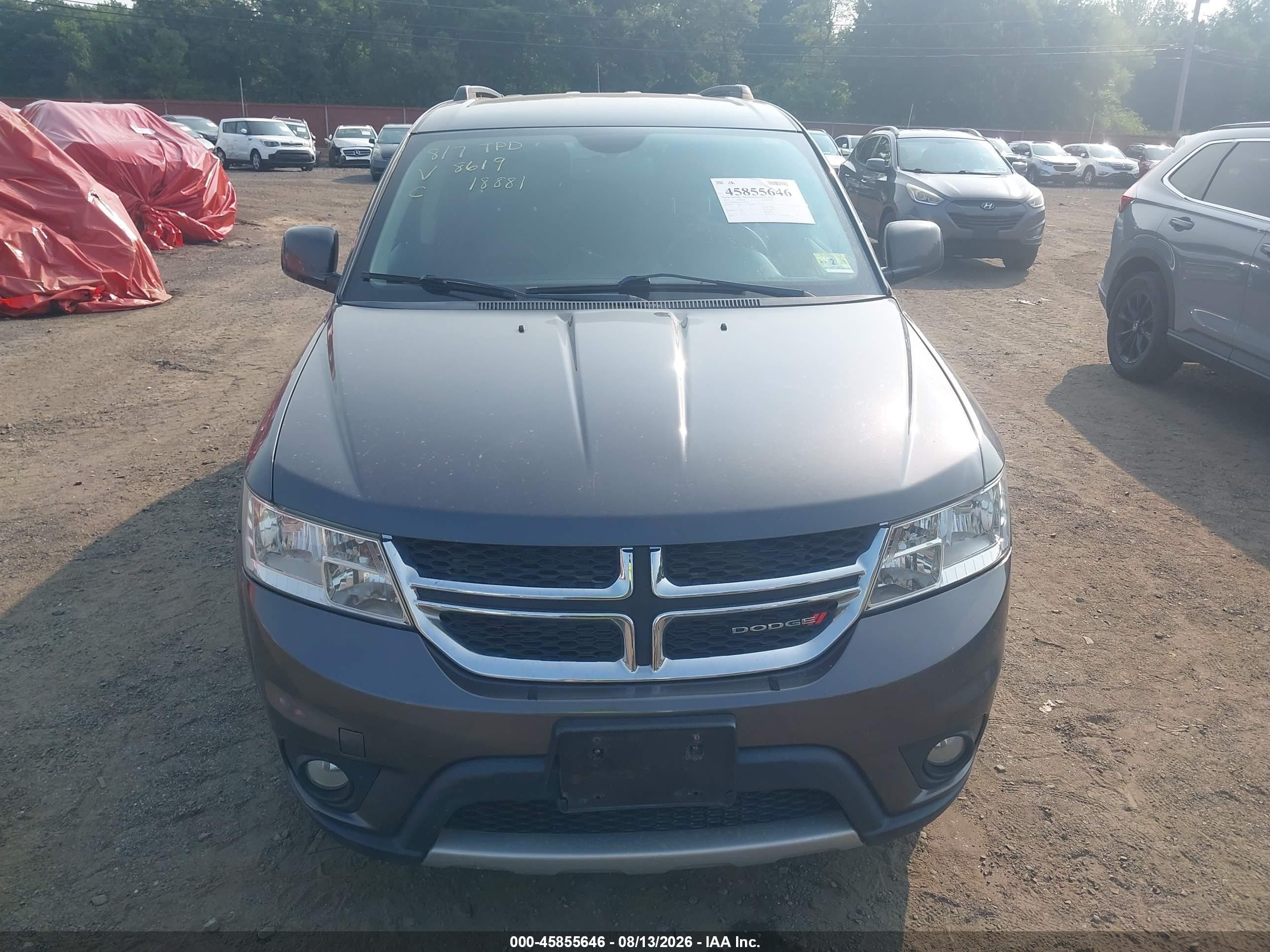 2015 Dodge Journey Sxt Gray vin: 3C4PDDBG2FT748619