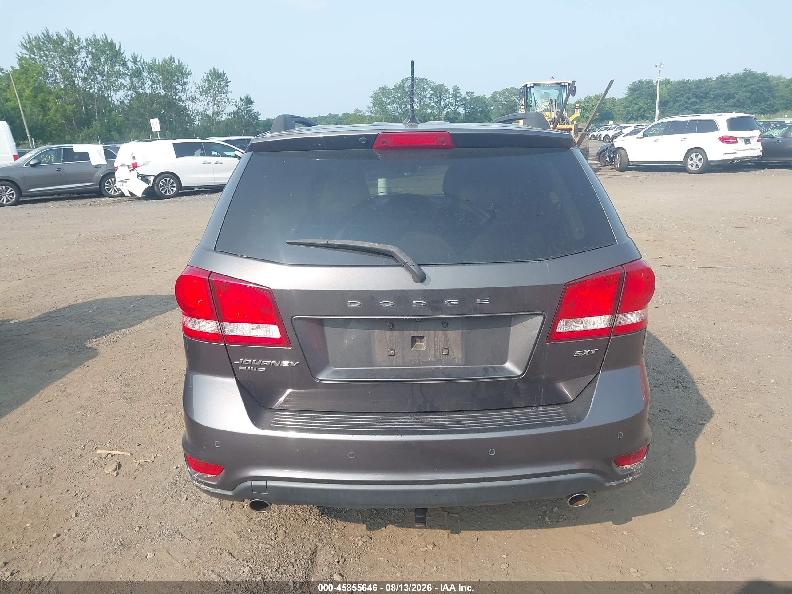 2015 Dodge Journey Sxt Gray vin: 3C4PDDBG2FT748619
