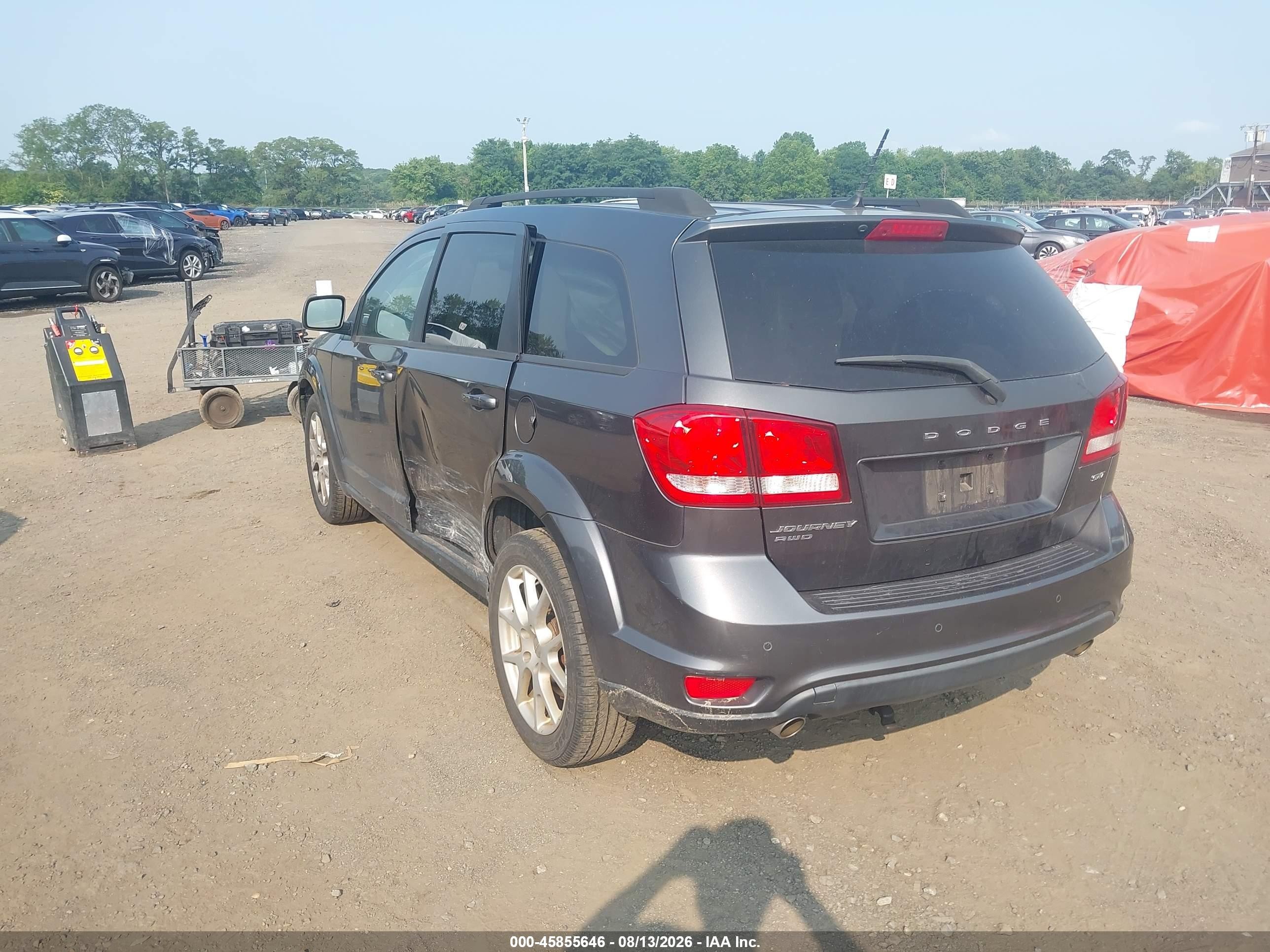 2015 Dodge Journey Sxt Gray vin: 3C4PDDBG2FT748619