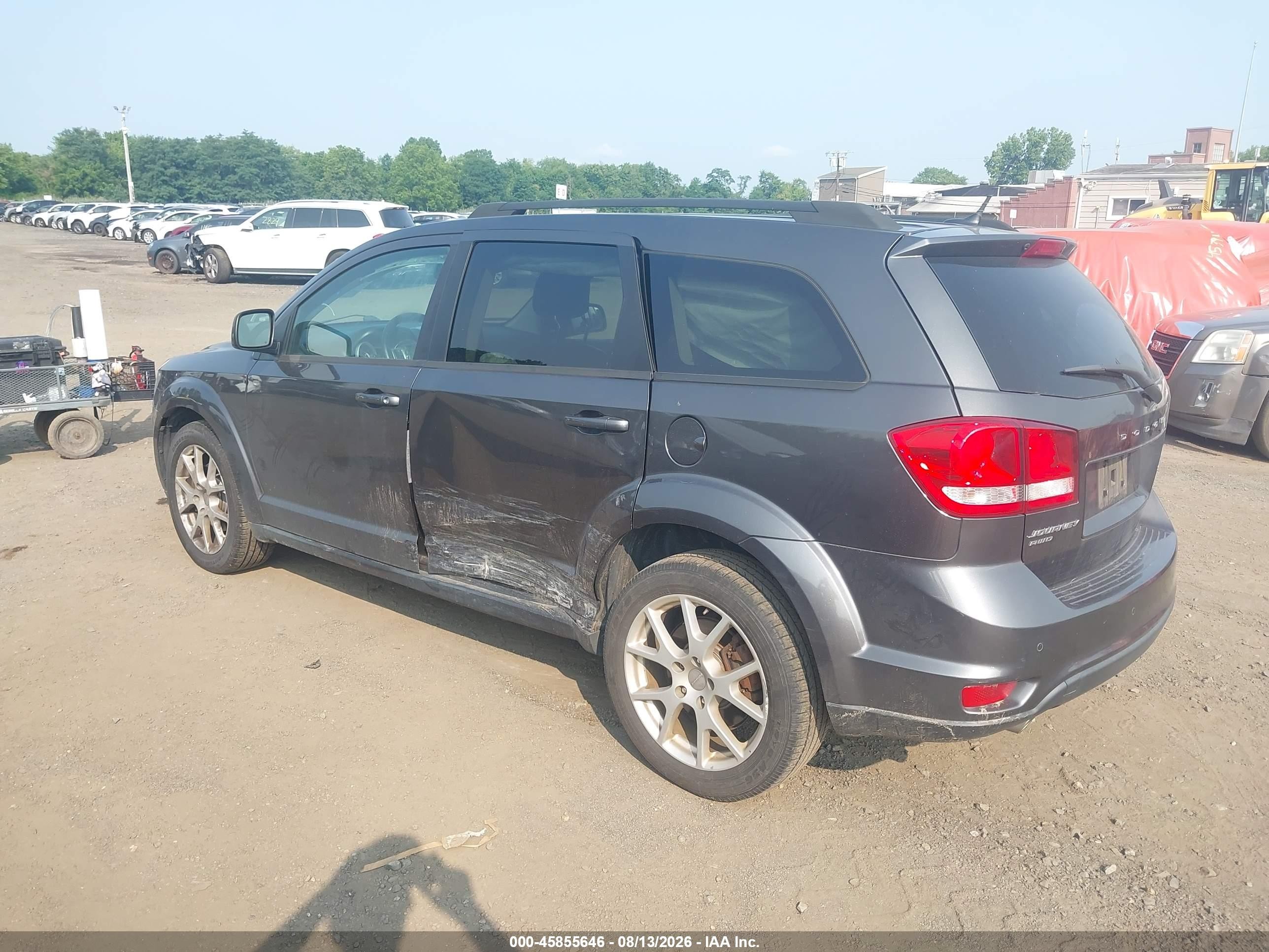 2015 Dodge Journey Sxt Gray vin: 3C4PDDBG2FT748619