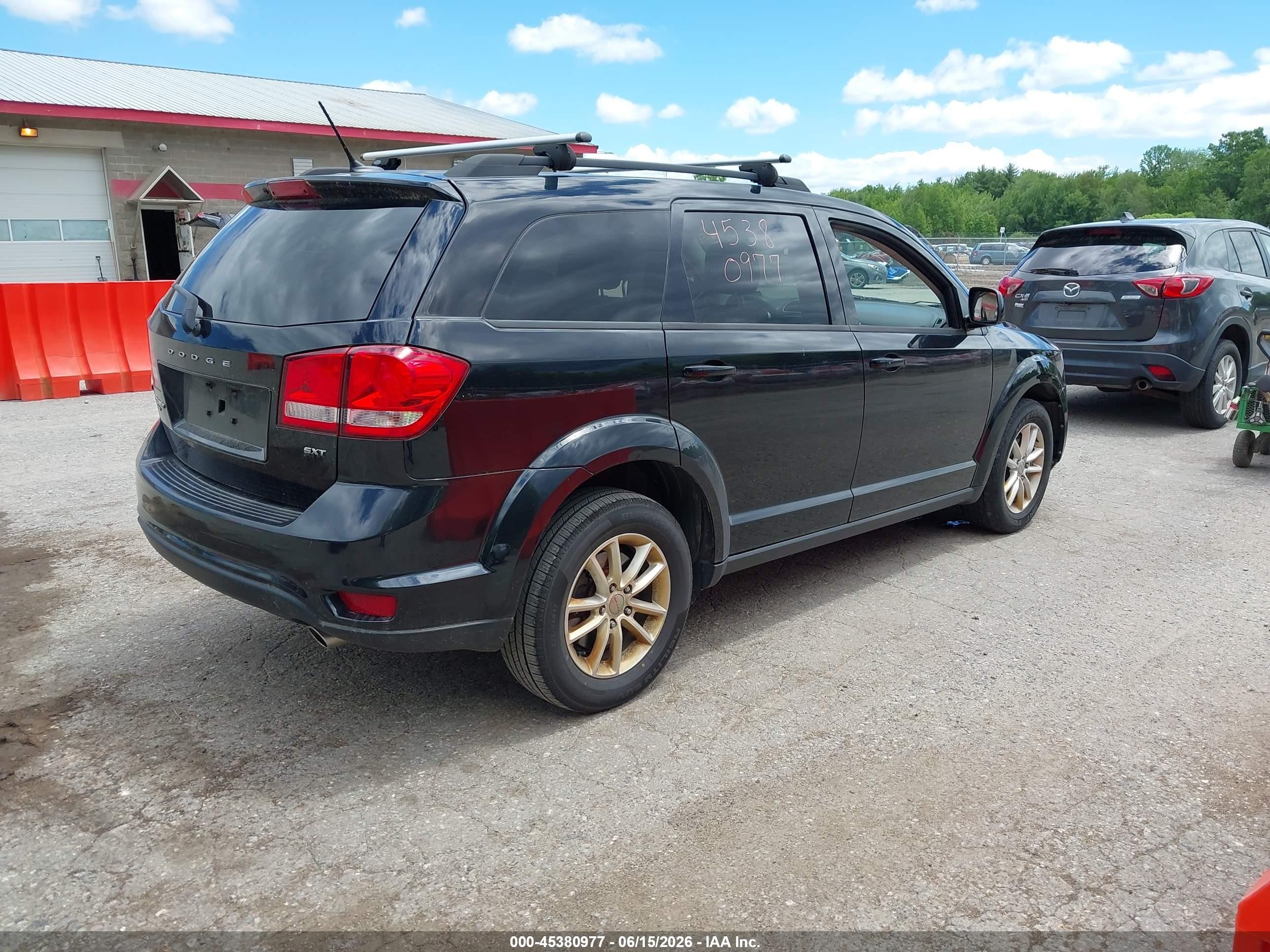 2016 Dodge Journey Sxt Black vin: 3C4PDDBG2GT196699